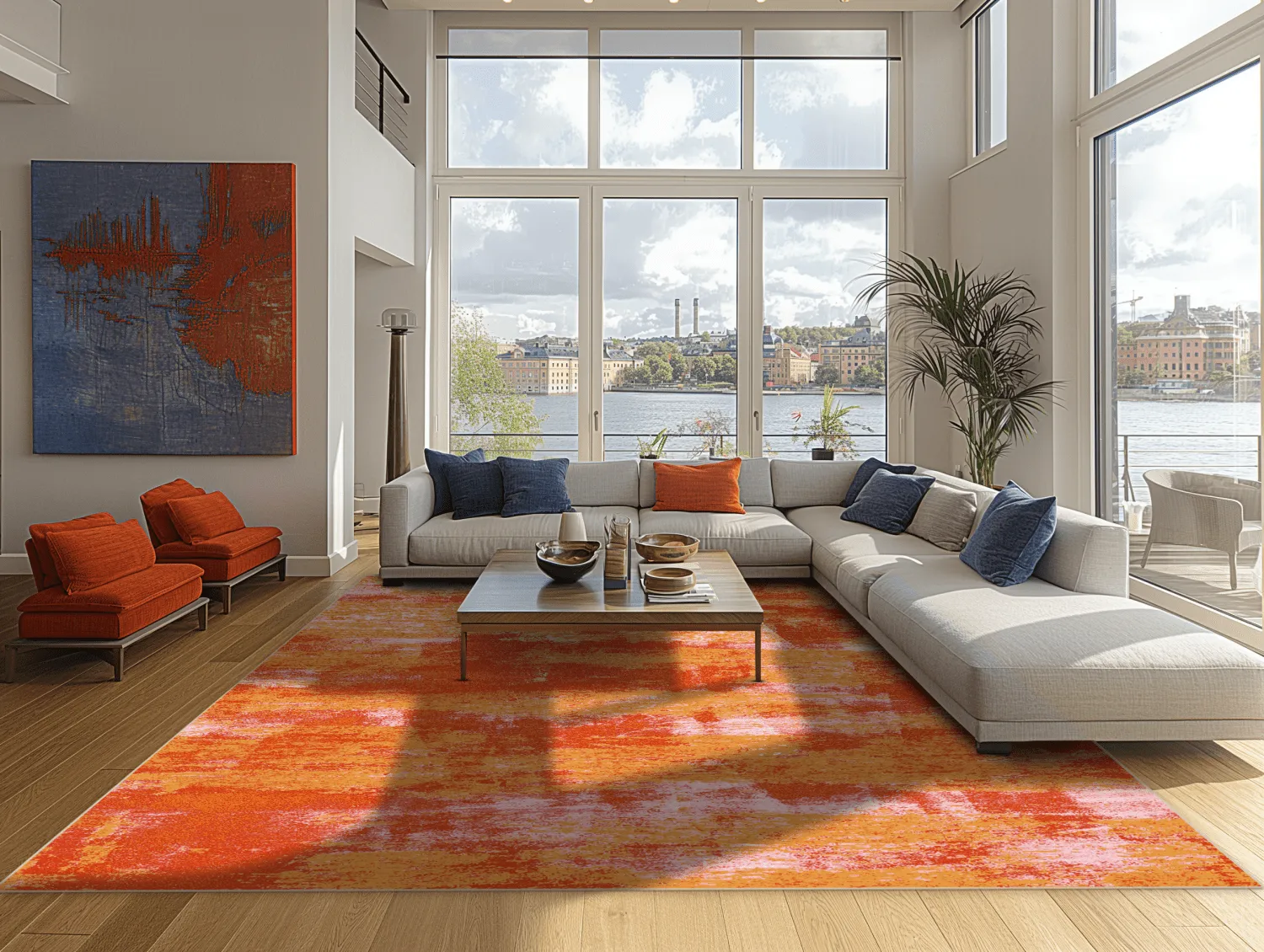 Koberec Wilton - Drew (oranžová)