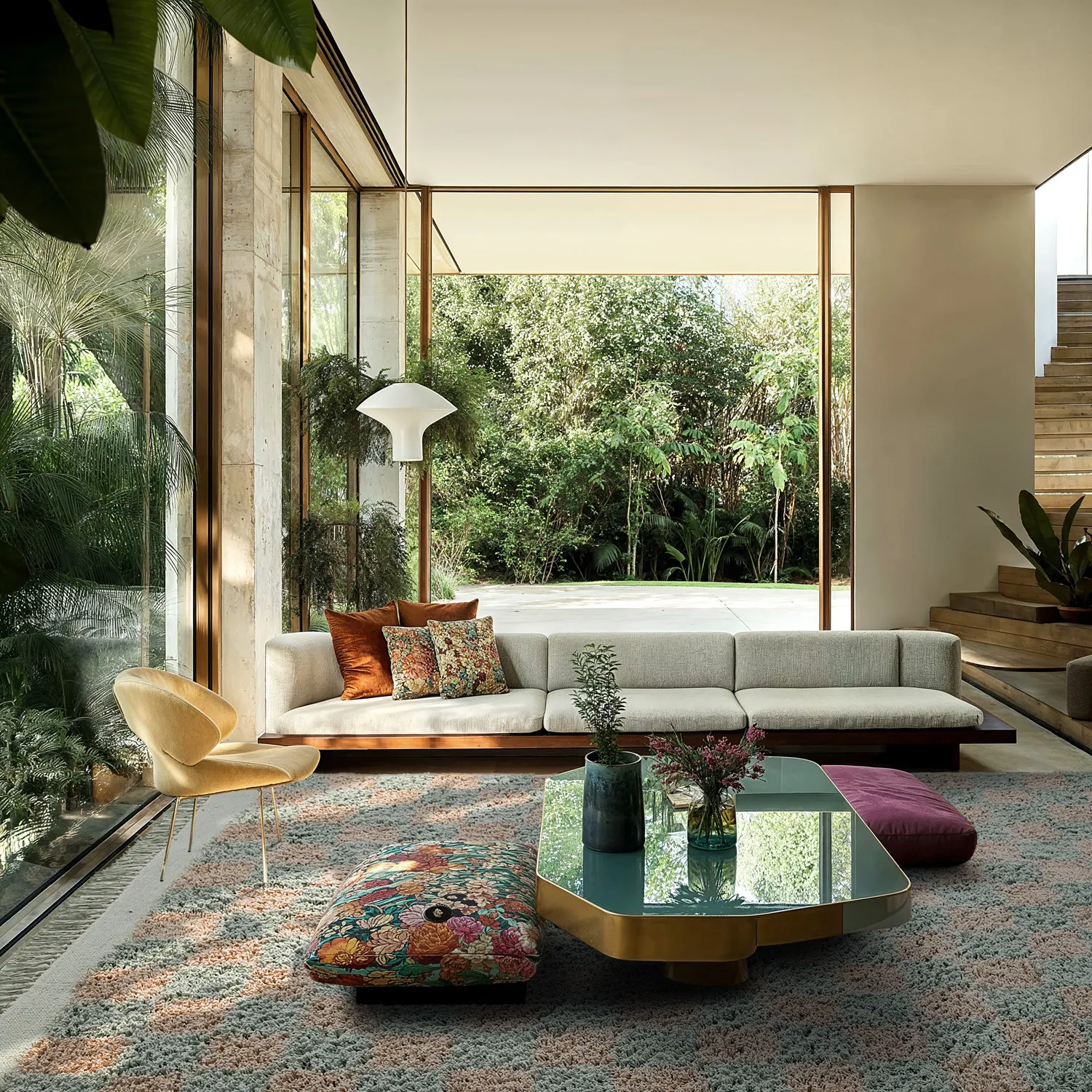 Koberce s dlhým vlasom - Elsey Natural Cotton Shaggy (šedá/rúžová)