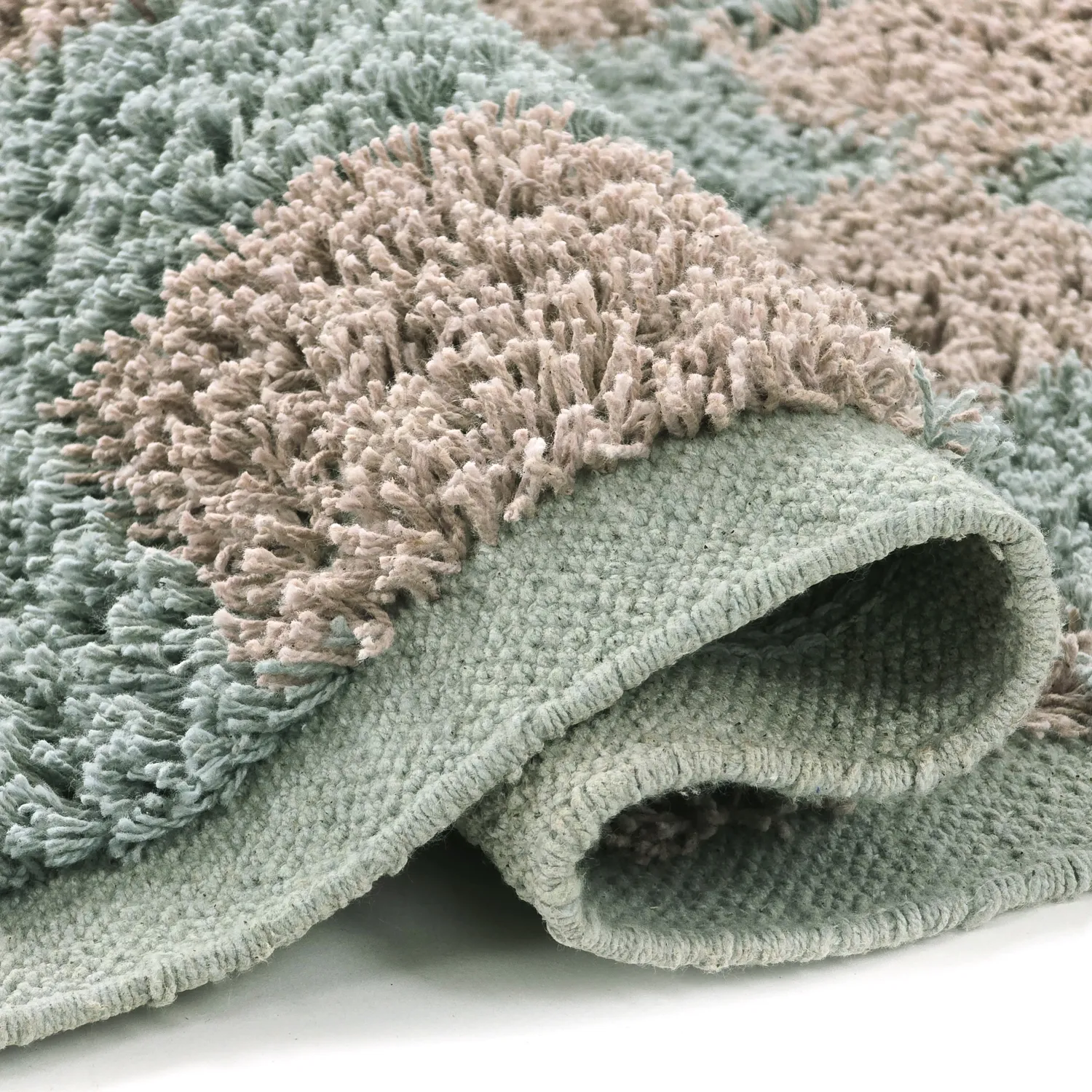 Koberce s dlhým vlasom - Elsey Natural Cotton Shaggy (šedá/rúžová)