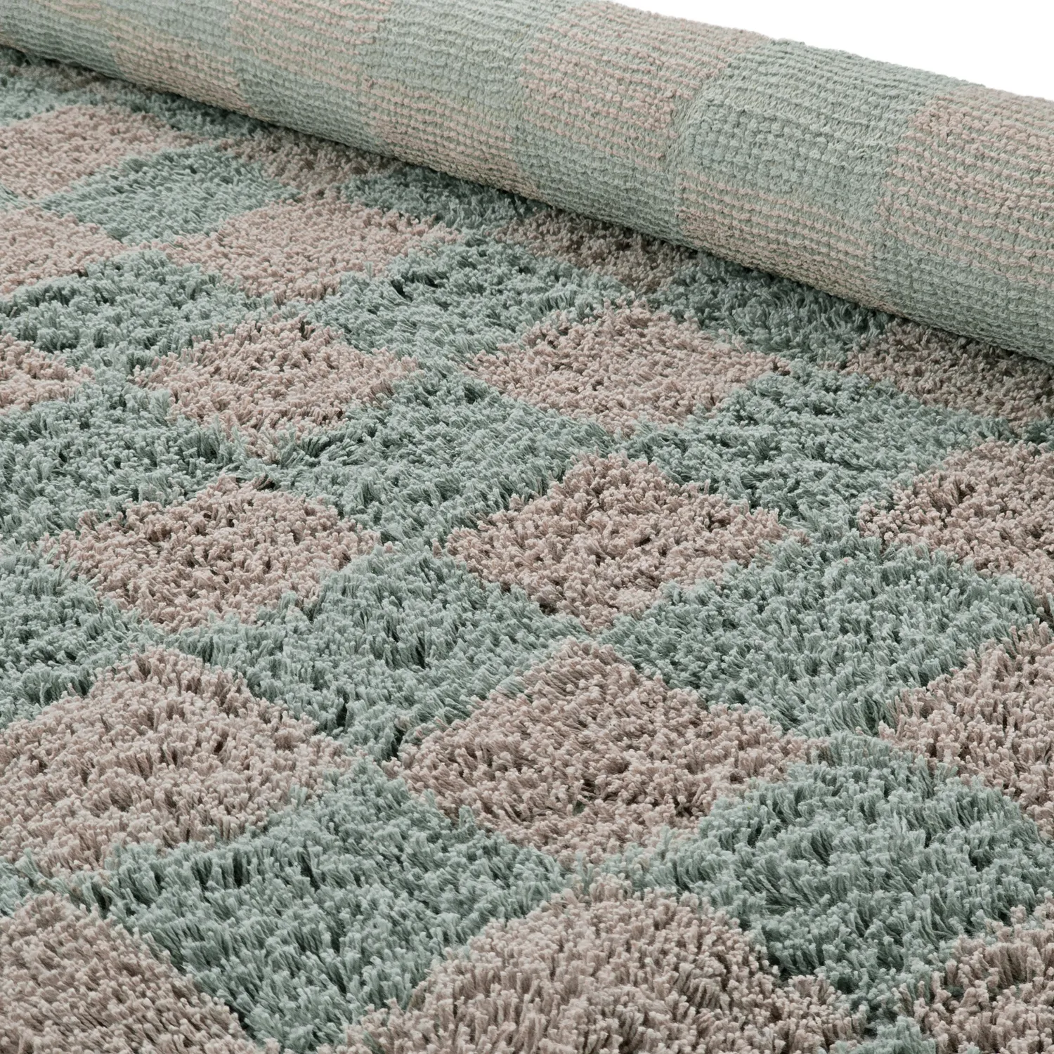 Kolo koberce - Elsey Natural Cotton Shaggy (šedá/rúžová)