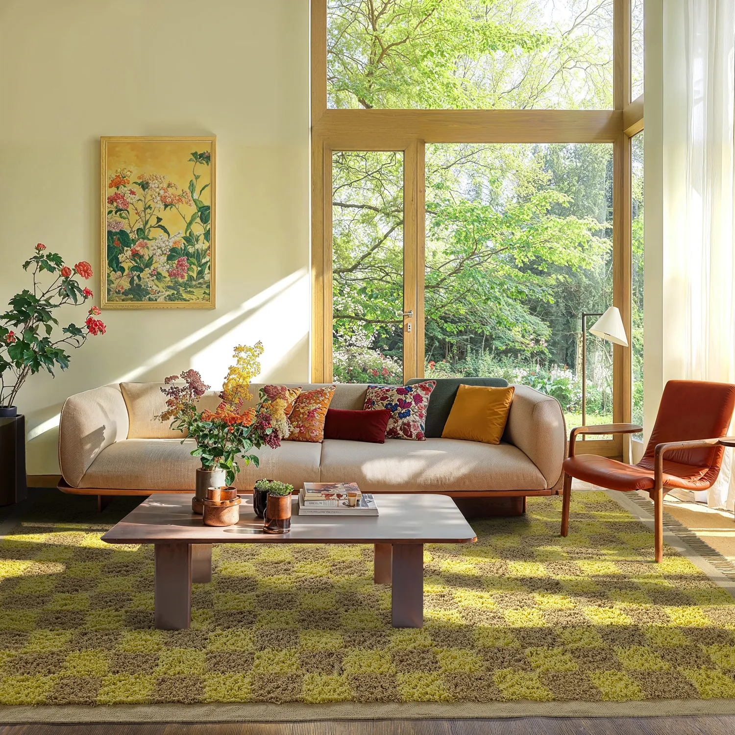 Koberce s dlhým vlasom - Elsey Natural Cotton Shaggy (žltá/bežová)