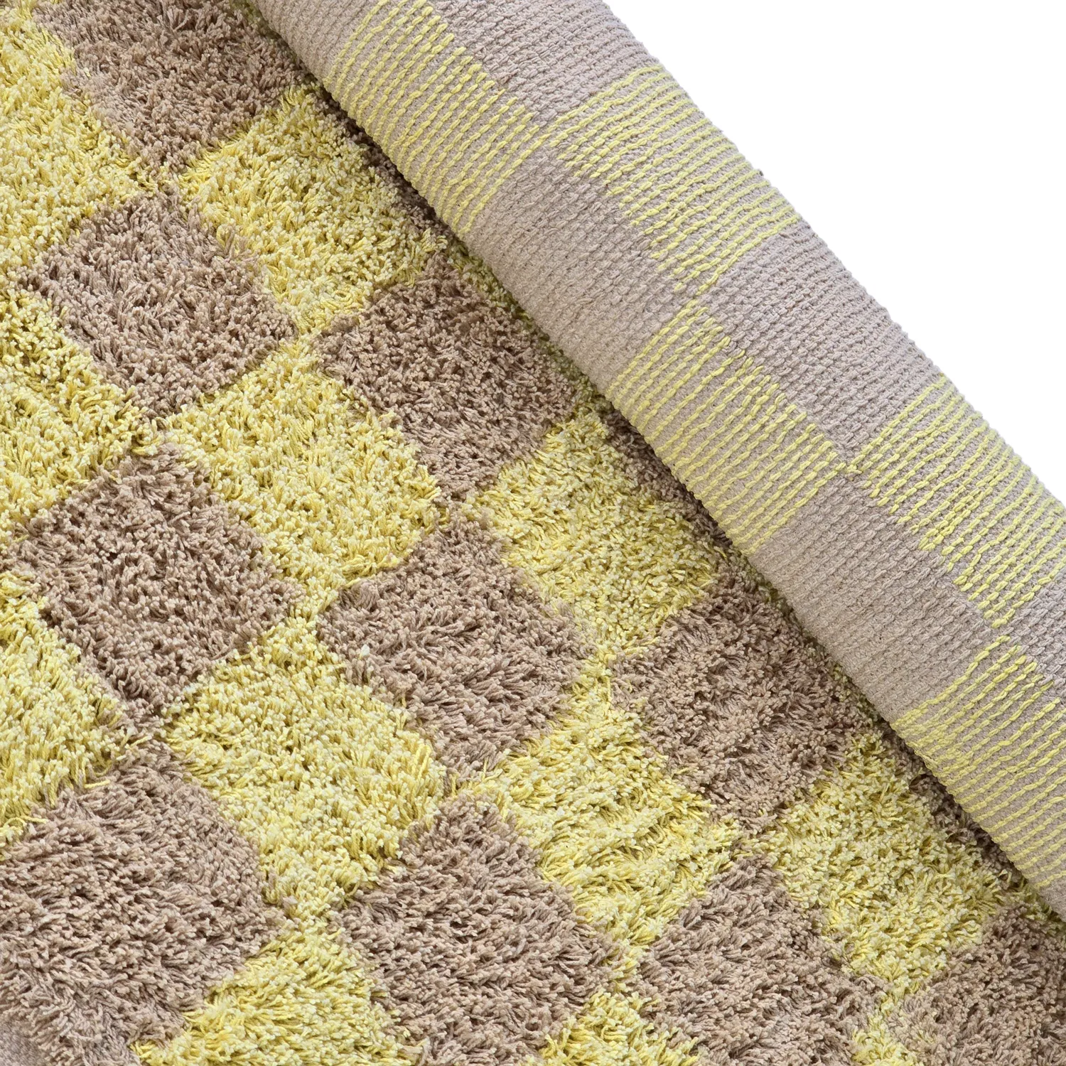 Koberce s dlhým vlasom - Elsey Natural Cotton Shaggy (žltá/bežová)