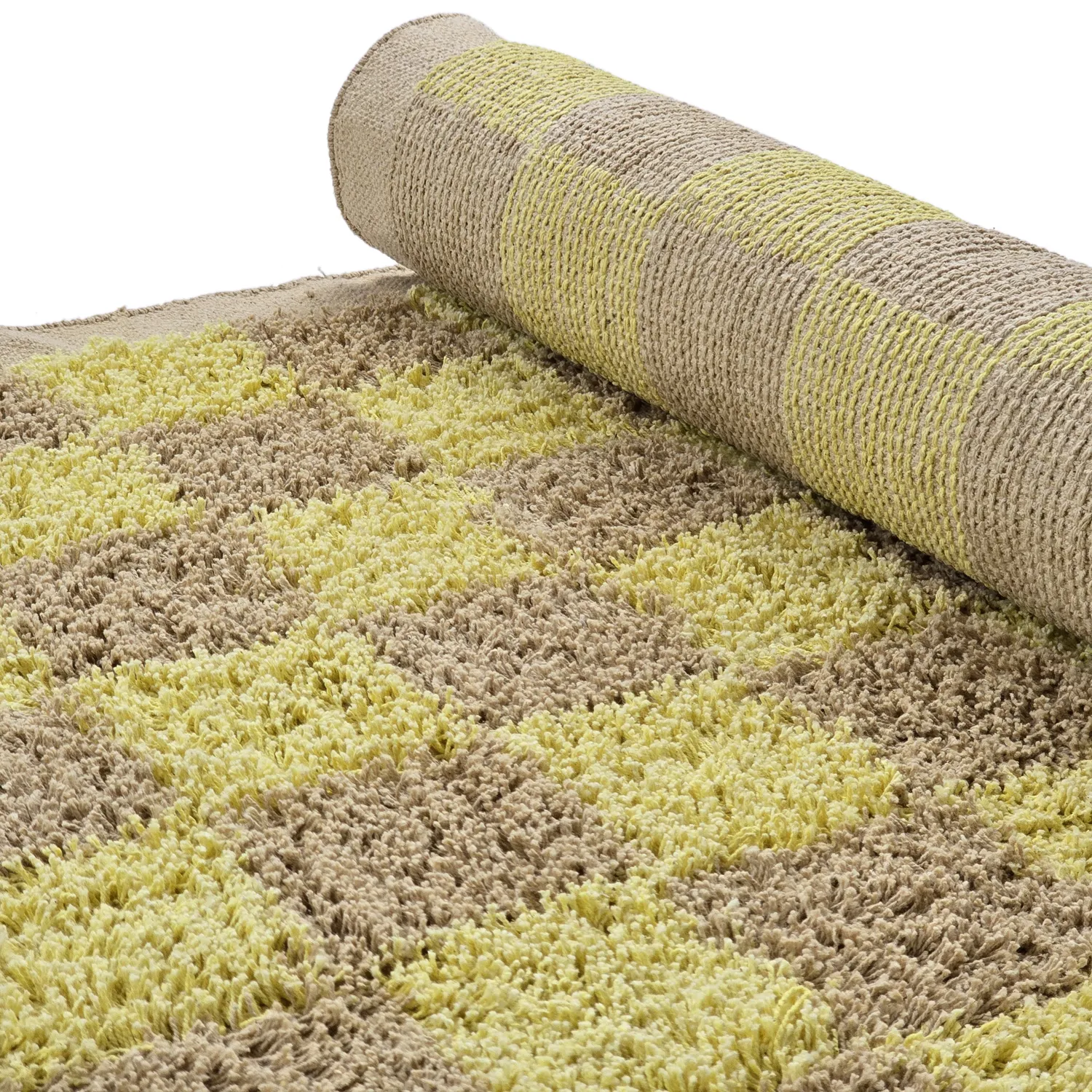 Koberce s dlhým vlasom - Elsey Natural Cotton Shaggy (žltá/bežová)
