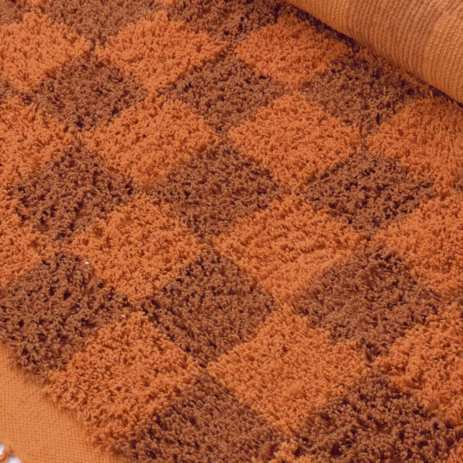 Koberce s dlhým vlasom - Elsey Natural Cotton Shaggy (oranžová/červená)