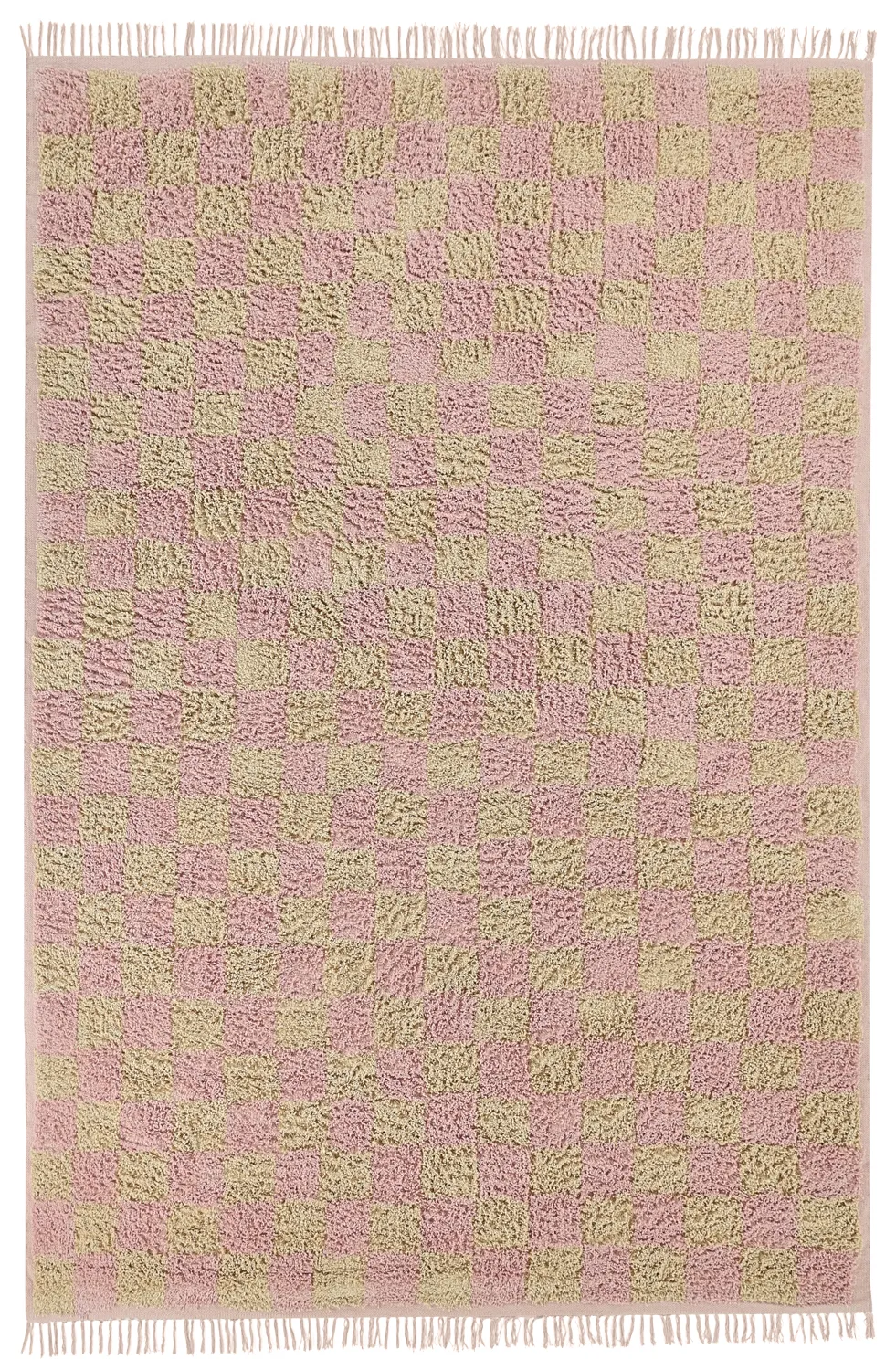 Koberce s chlupatým povrchem - Elsey Natural Cotton Shaggy (ružová/oranžová)