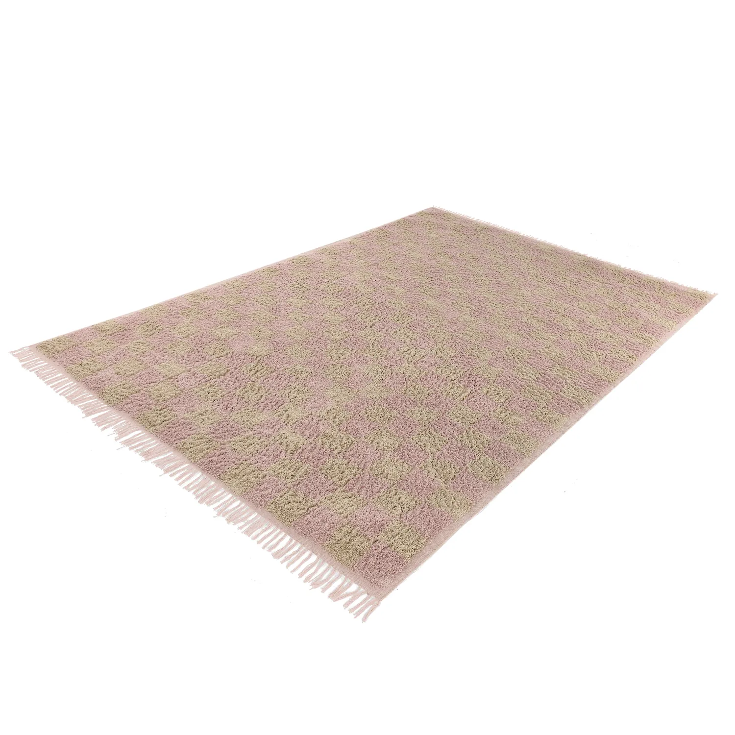 Koberce s chlupatým povrchem - Elsey Natural Cotton Shaggy (ružová/oranžová)