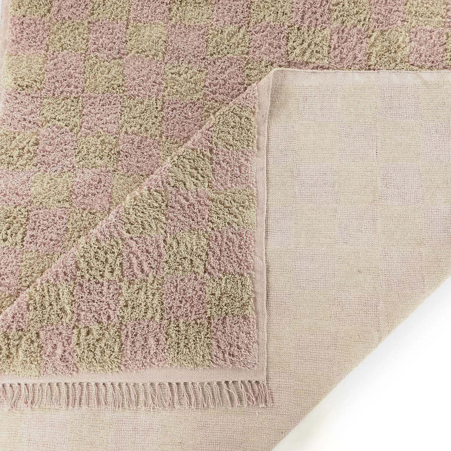 Koberce s chlupatým povrchem - Elsey Natural Cotton Shaggy (ružová/oranžová)