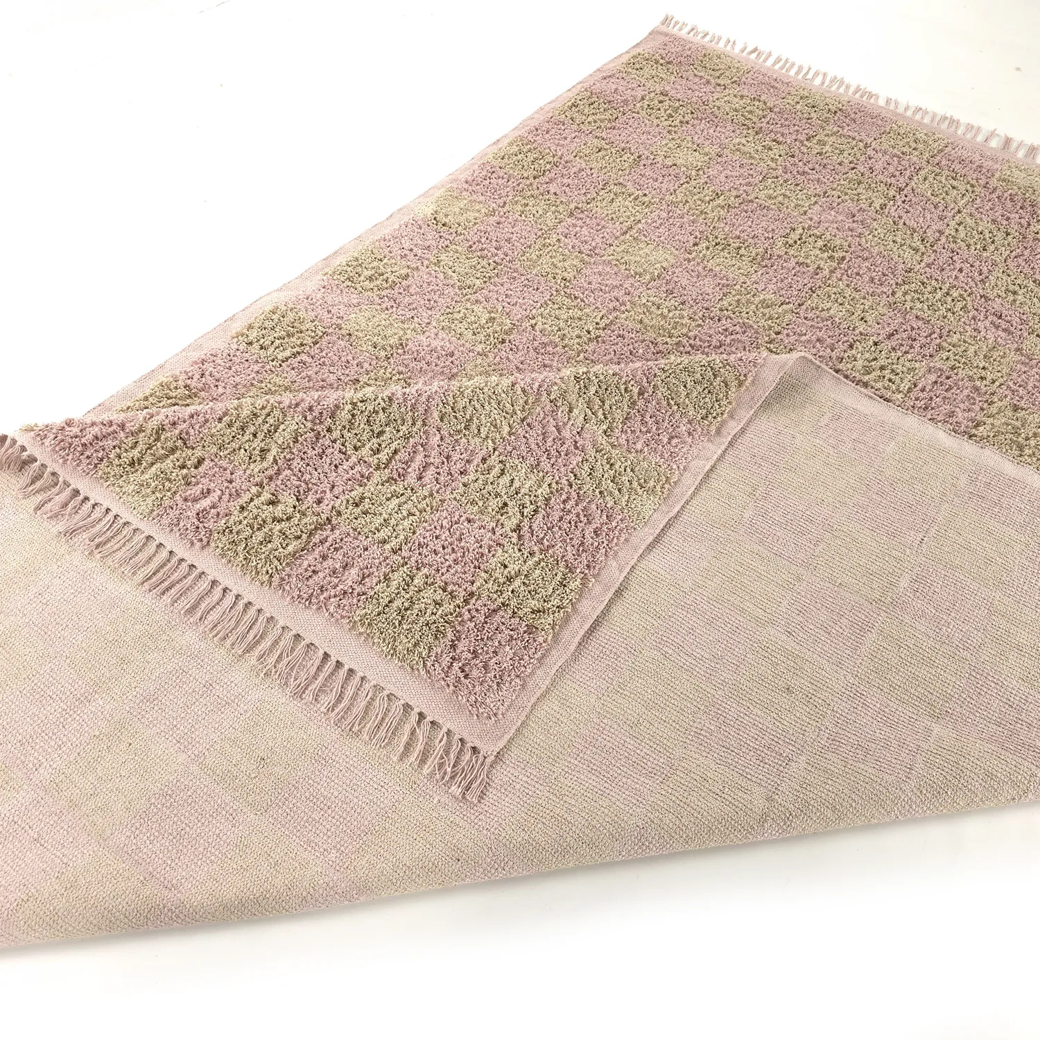 Koberce s chlupatým povrchem - Elsey Natural Cotton Shaggy (ružová/oranžová)