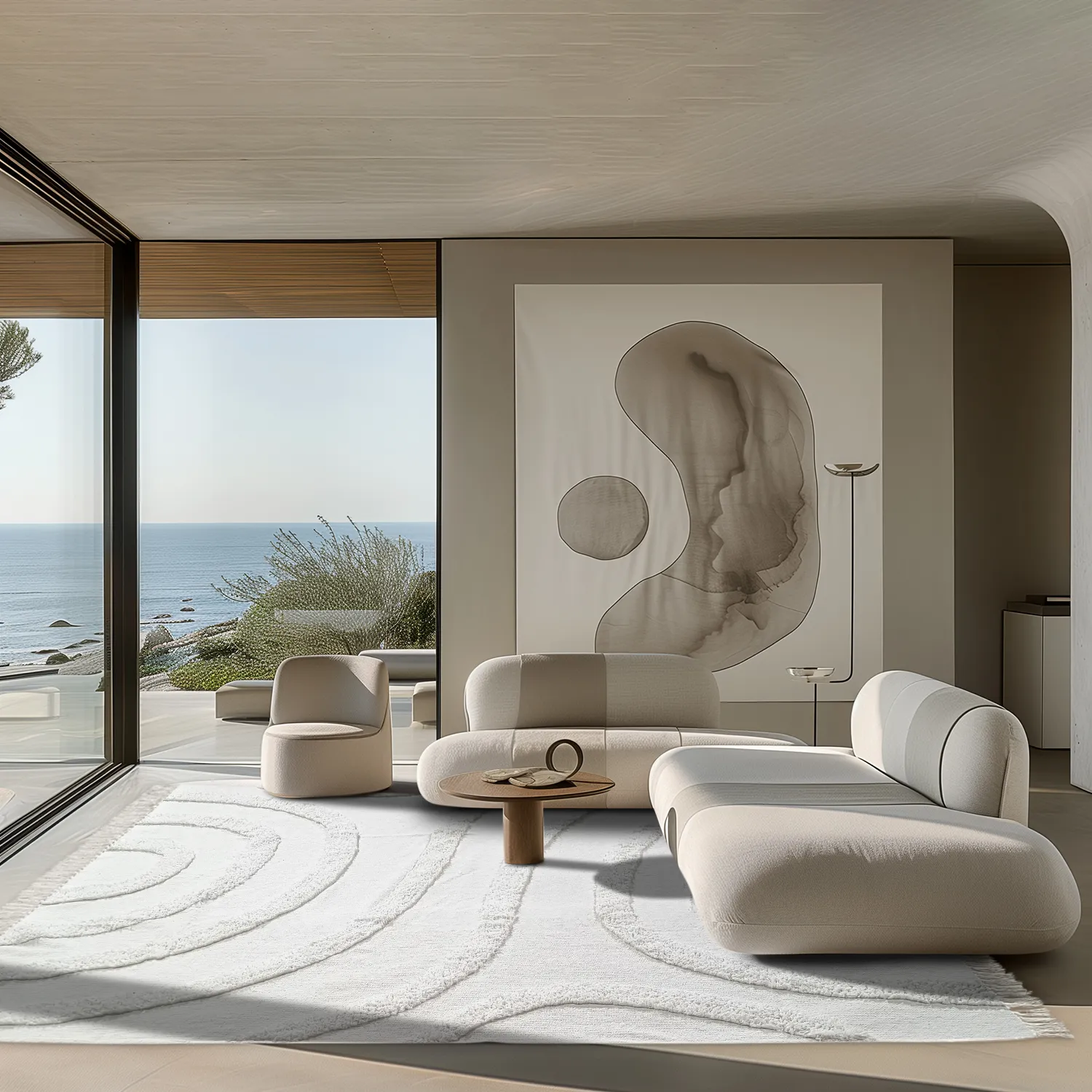 Koberce s dlhým vlasom - Emilia Natural Cotton Shaggy (offwhite)