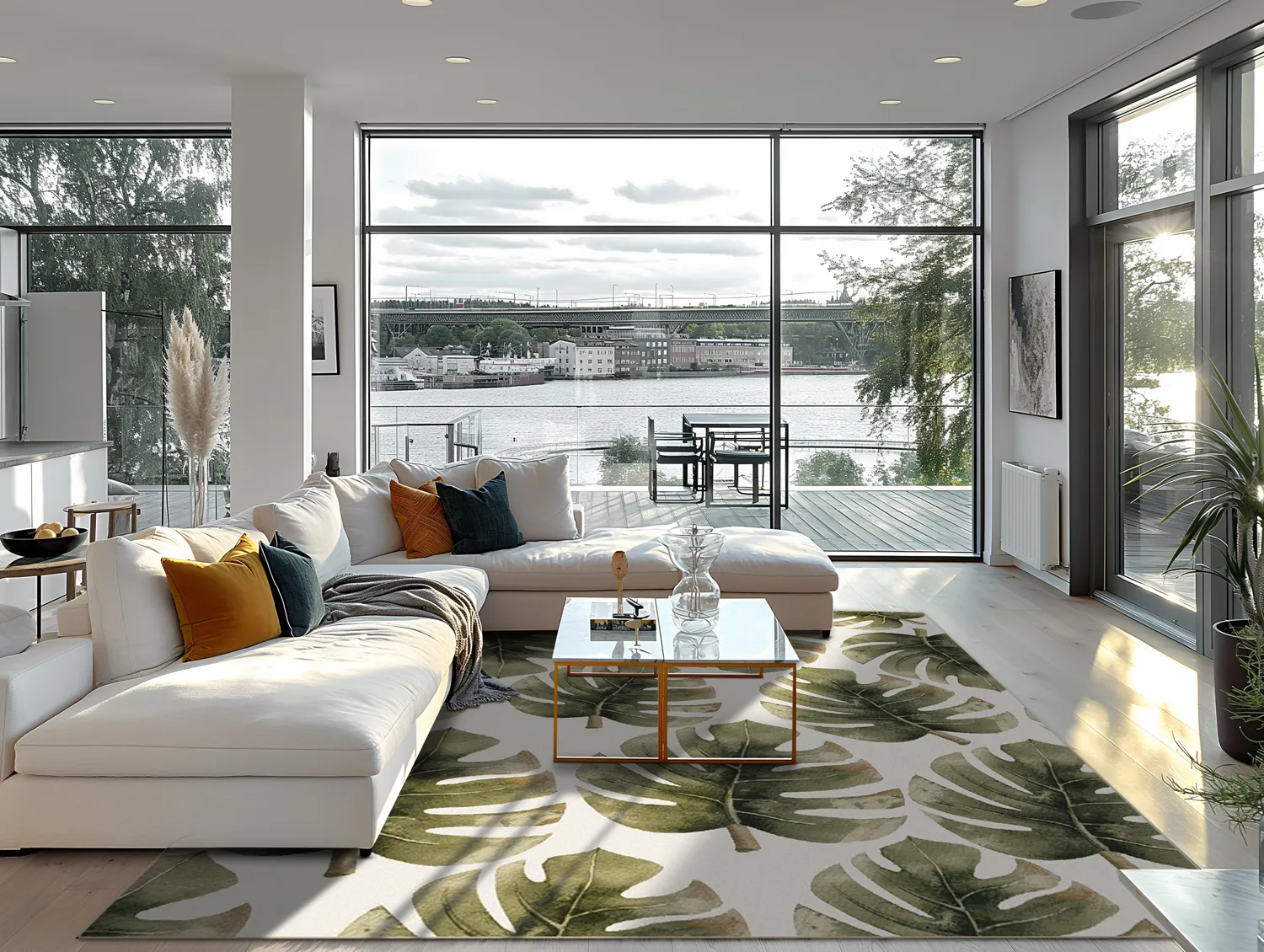 Koberec Wilton - Falling Leaves (zelený)