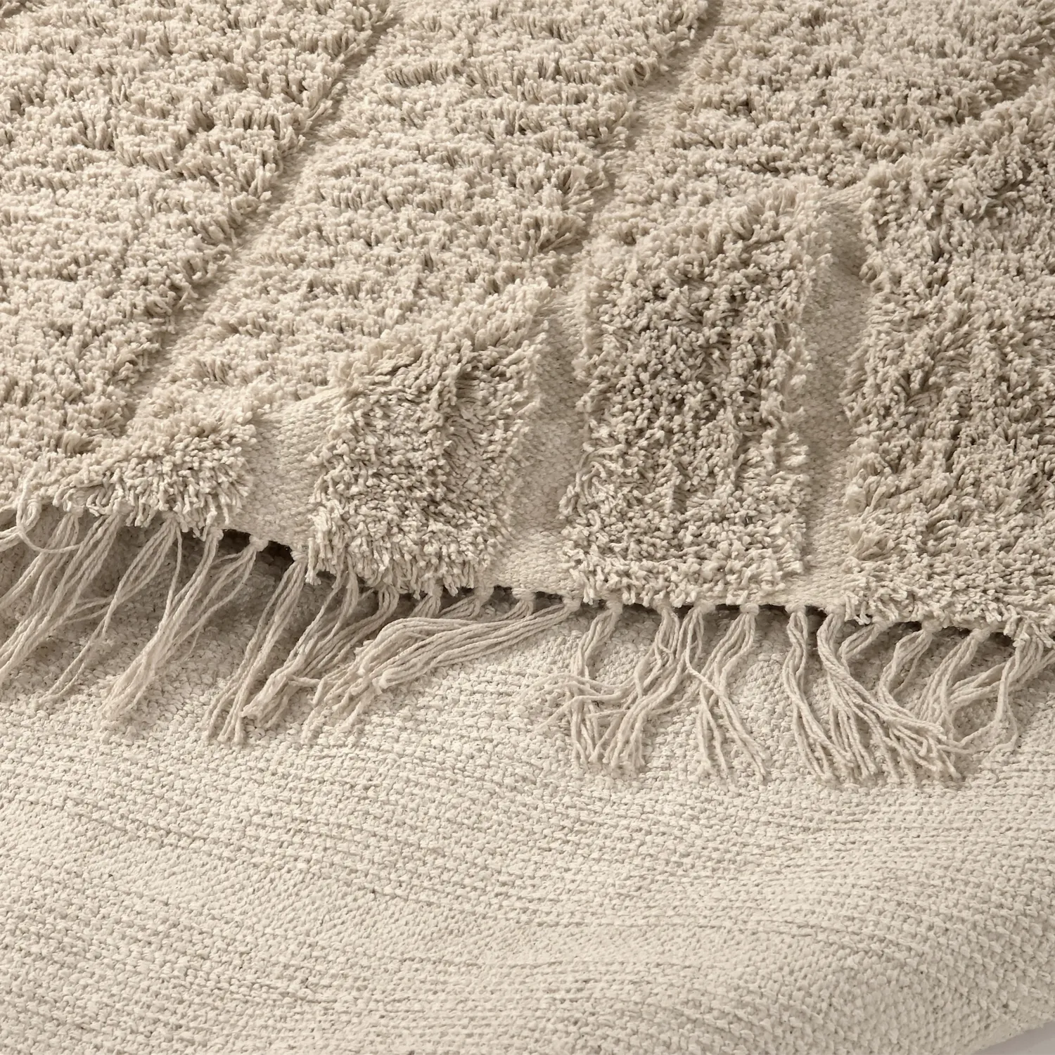 Koberce s dlhým vlasom - Farley Natural Cotton Shaggy (béžová)