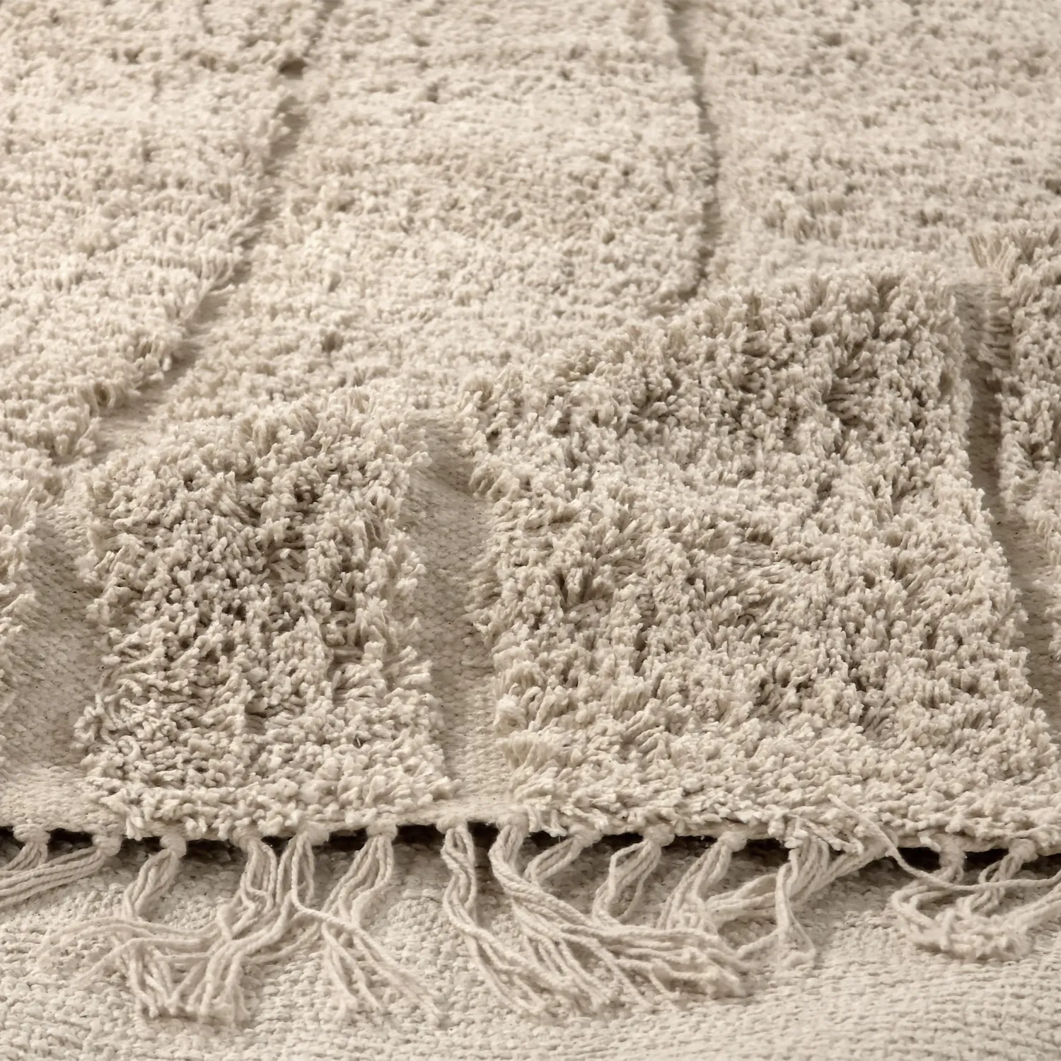 Koberce s dlhým vlasom - Farley Natural Cotton Shaggy (béžová)