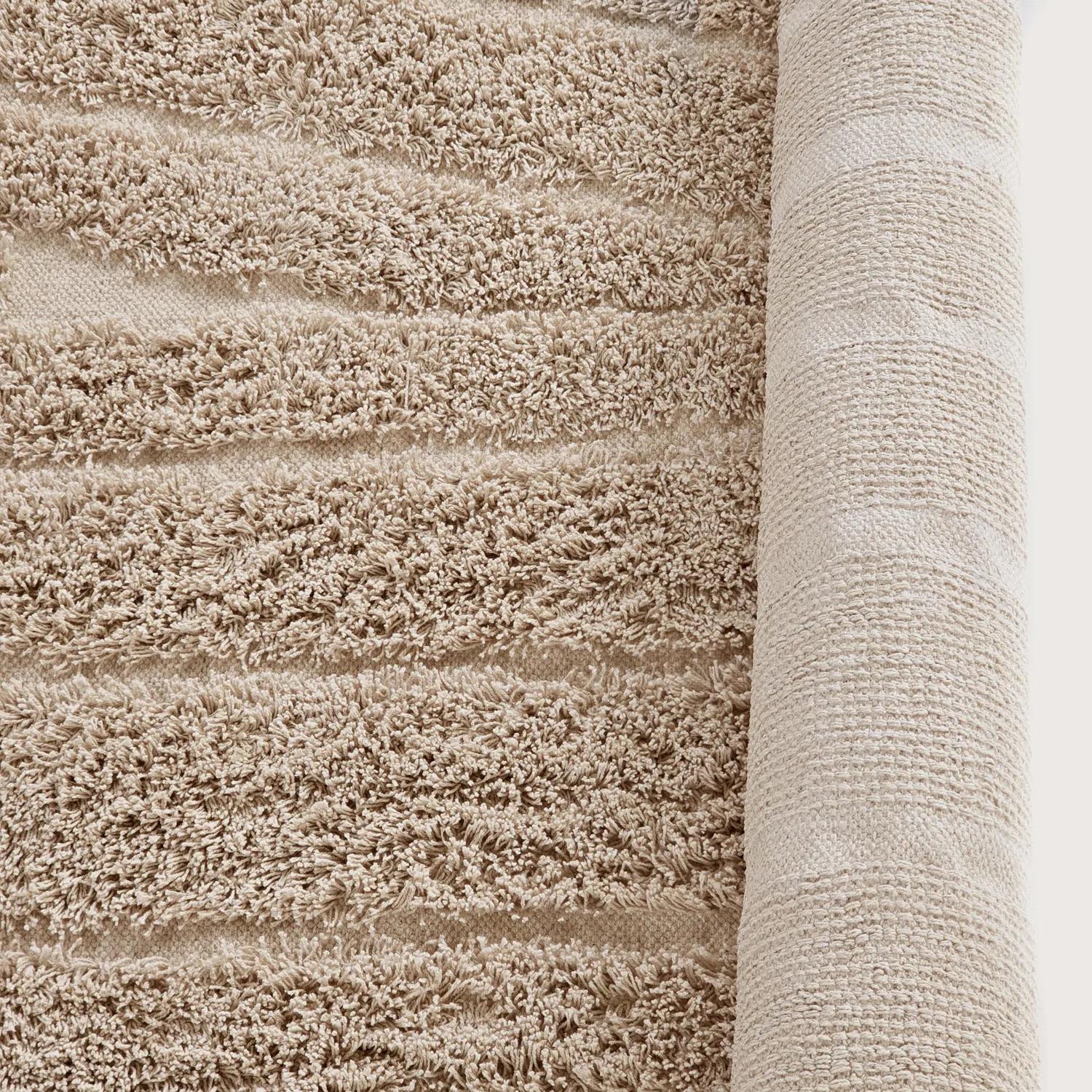 Kolozúci koberec - Farley Natural Cotton Shaggy (béžová)