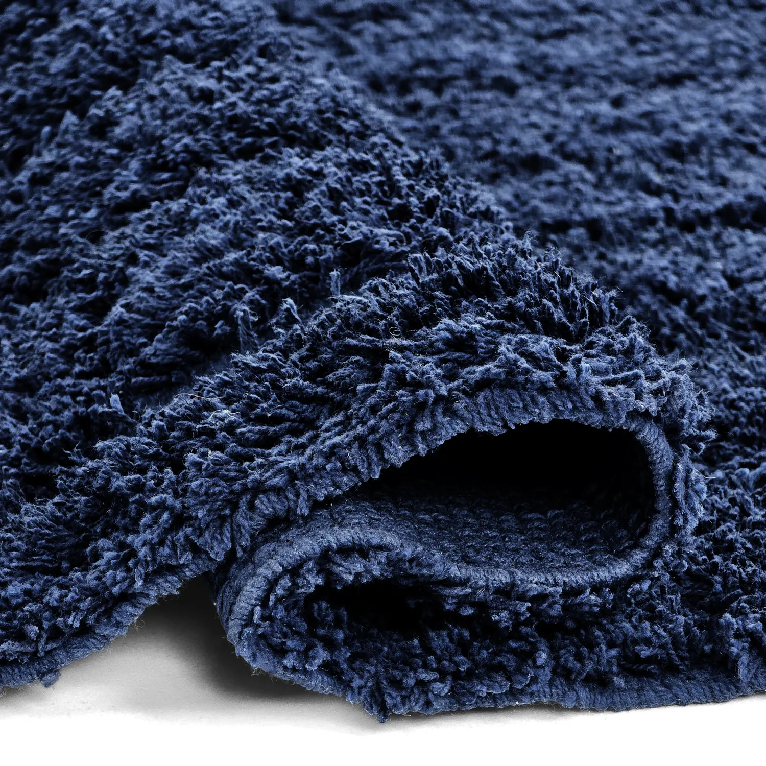 Koberce s chlupatým povrchem - Farley Natural Cotton Shaggy (modrá)