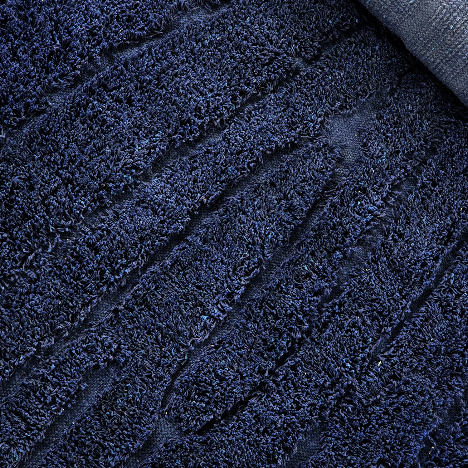 Koberce s chlupatým povrchem - Farley Natural Cotton Shaggy (modrá)