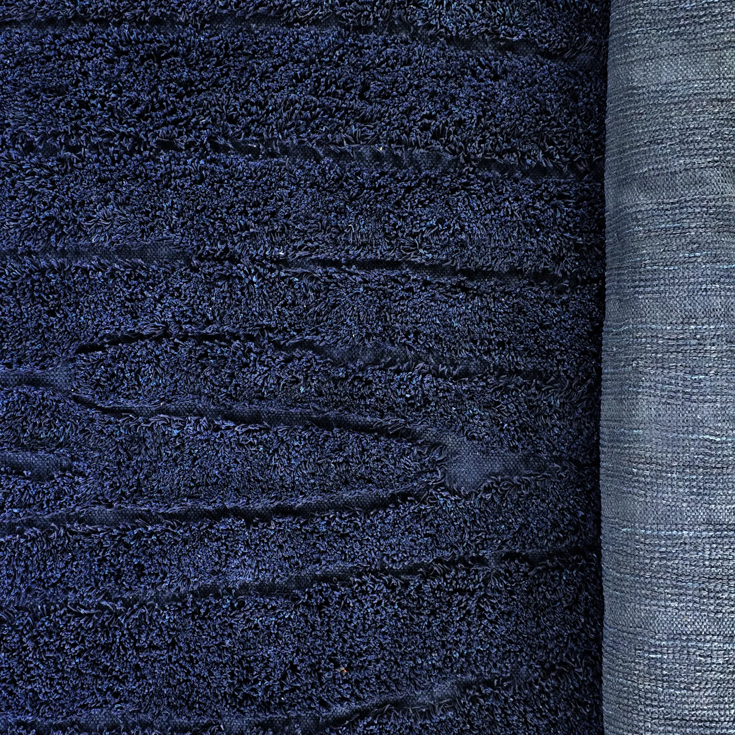 Koberce s chlupatým povrchem - Farley Natural Cotton Shaggy (modrá)