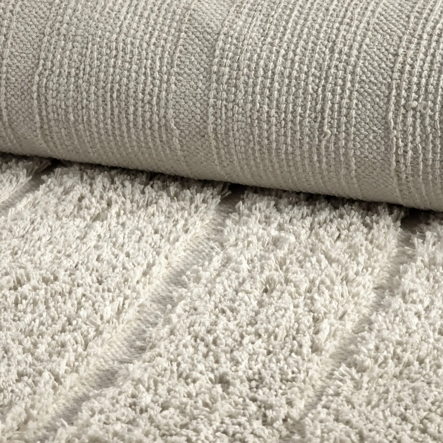 Koberce s dlhým vlasom - Farley Natural Cotton Shaggy (špinavá biela)