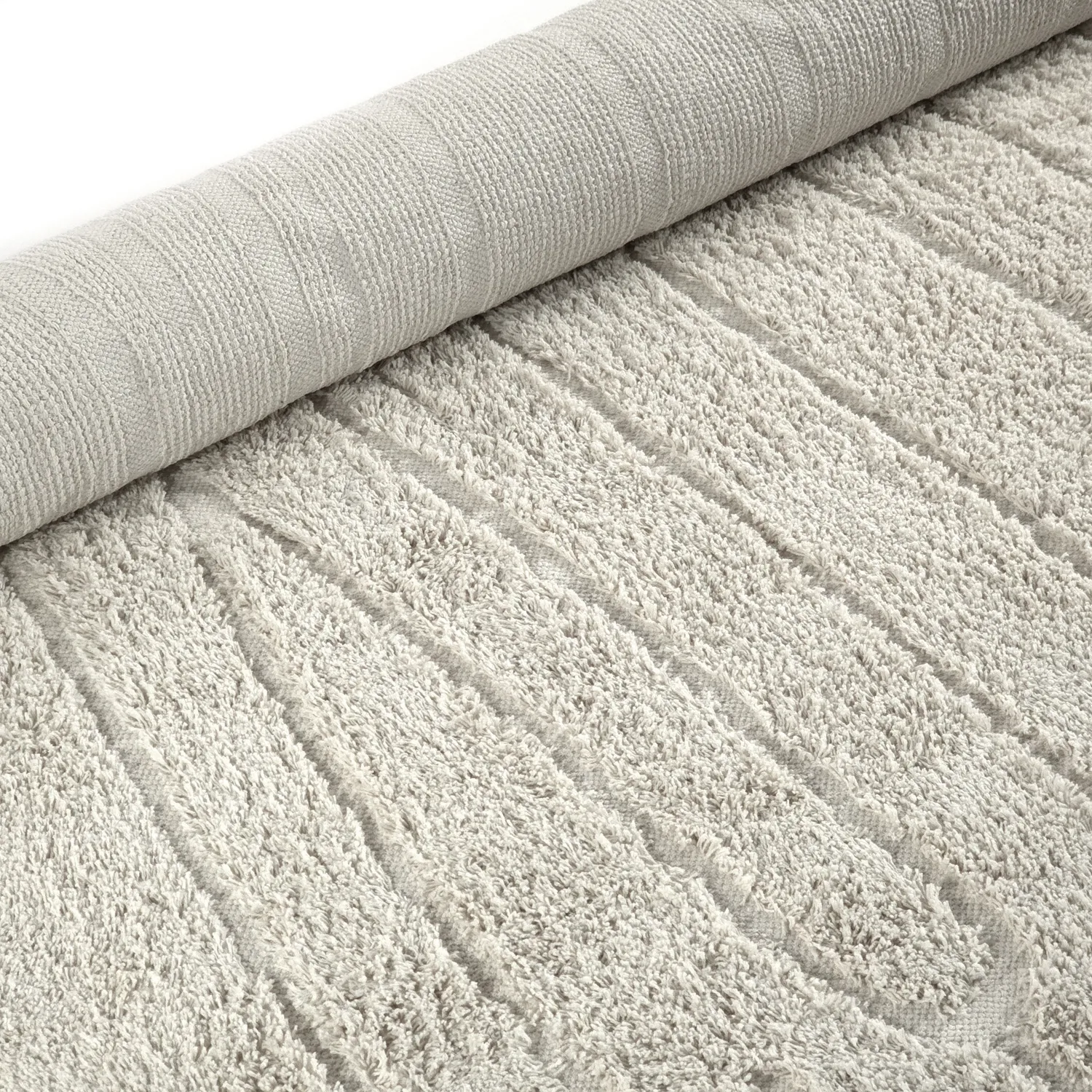 Koberce s dlhým vlasom - Farley Natural Cotton Shaggy (špinavá biela)