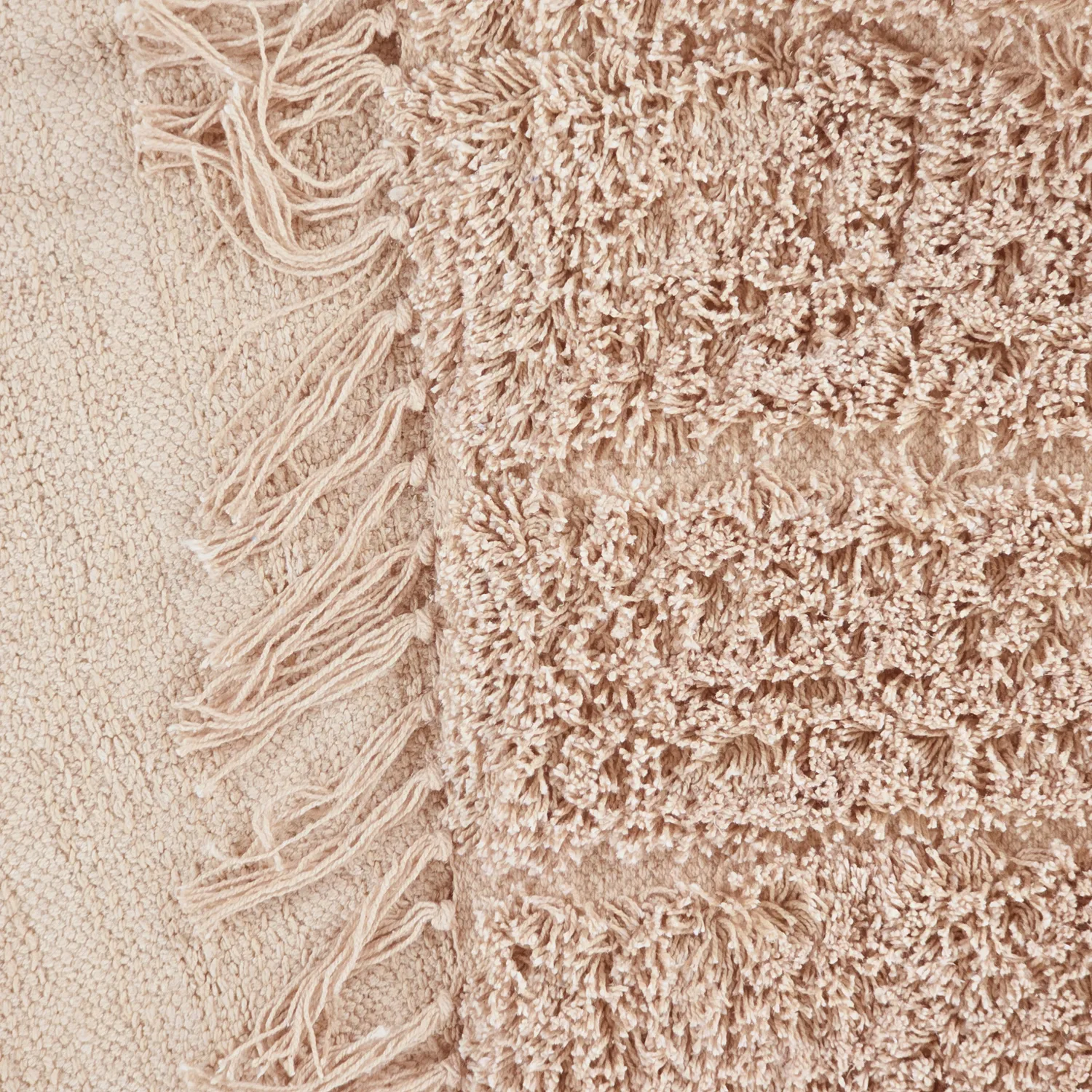 Koberce s chlupatým povrchem - Farley Natural Cotton Shaggy (ružová)