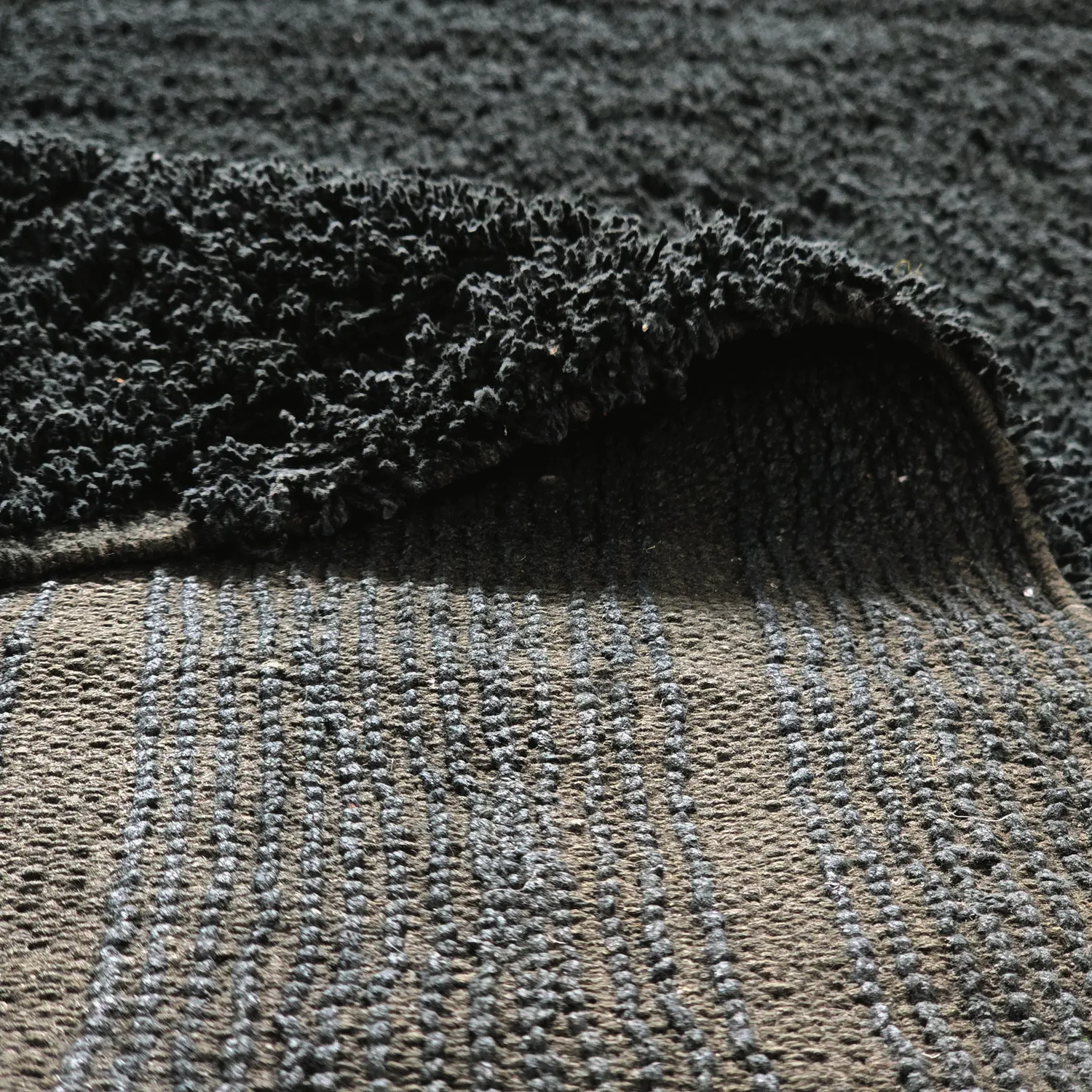 Koberce s dlhým vlasom - Farley Natural Cotton Shaggy (čierna)