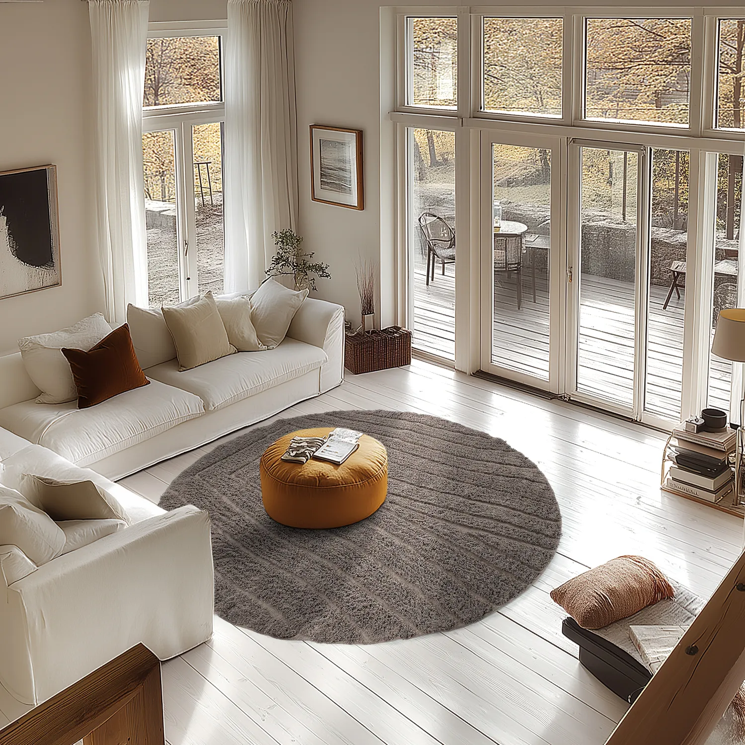 Kolozúci koberec - Farley Natural Cotton Shaggy (taupe)