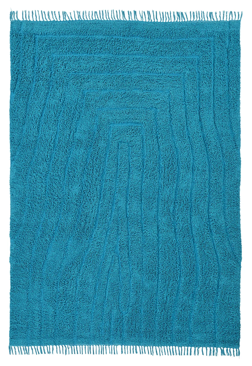 Koberce s dlhým vlasom - Farley Natural Cotton Shaggy (tyrkysová)