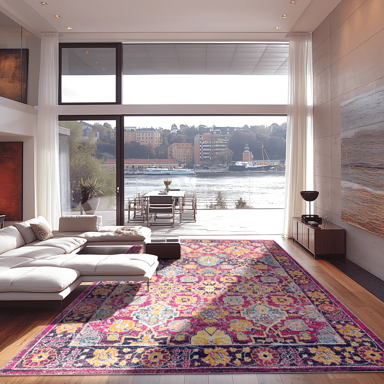 Koberec Wilton - Fernana (ružový/multicolor)