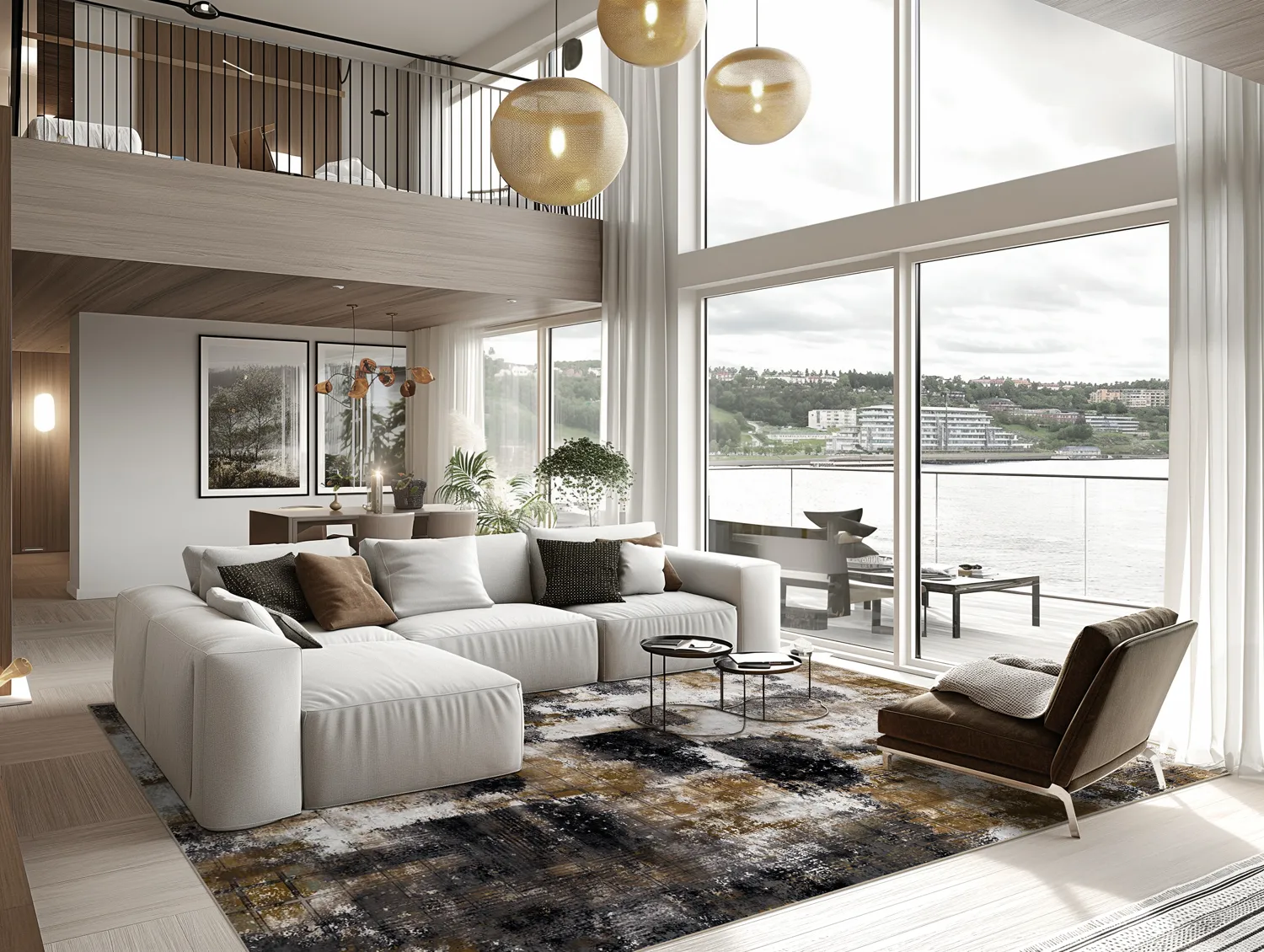 Koberec Wilton - Kvety (čierny/hnedý/biely)