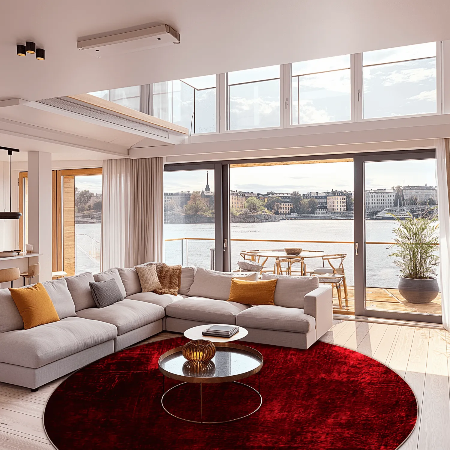 Koberec okrúhly - Frome (červený)