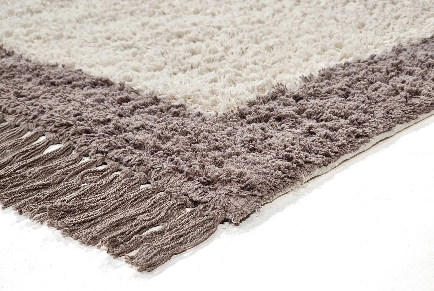 Koberce s dlhým vlasom - Galliano Natural Cotton Shaggy (offwhite/marrom)