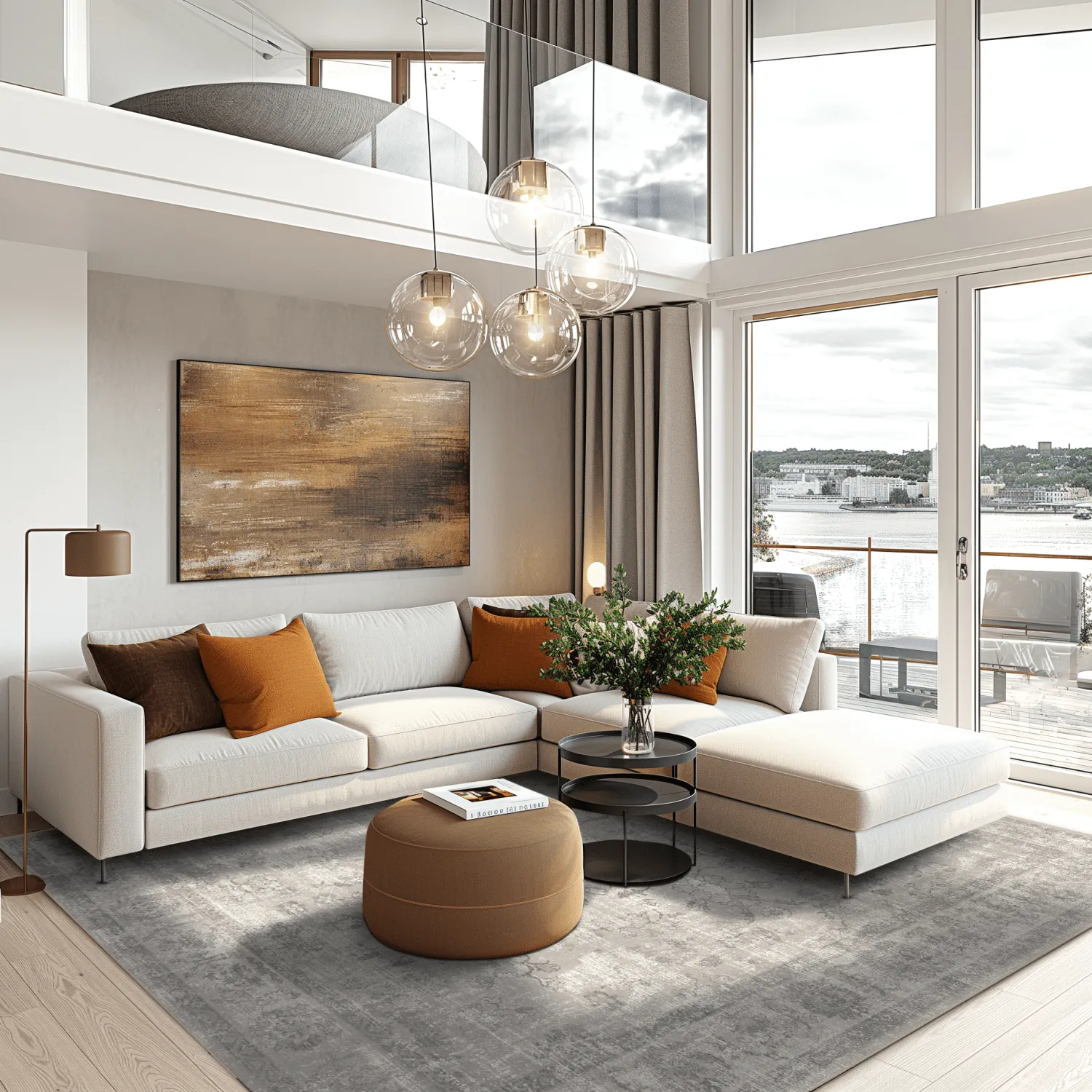 Kruhový koberec - Gombalia (šedá)