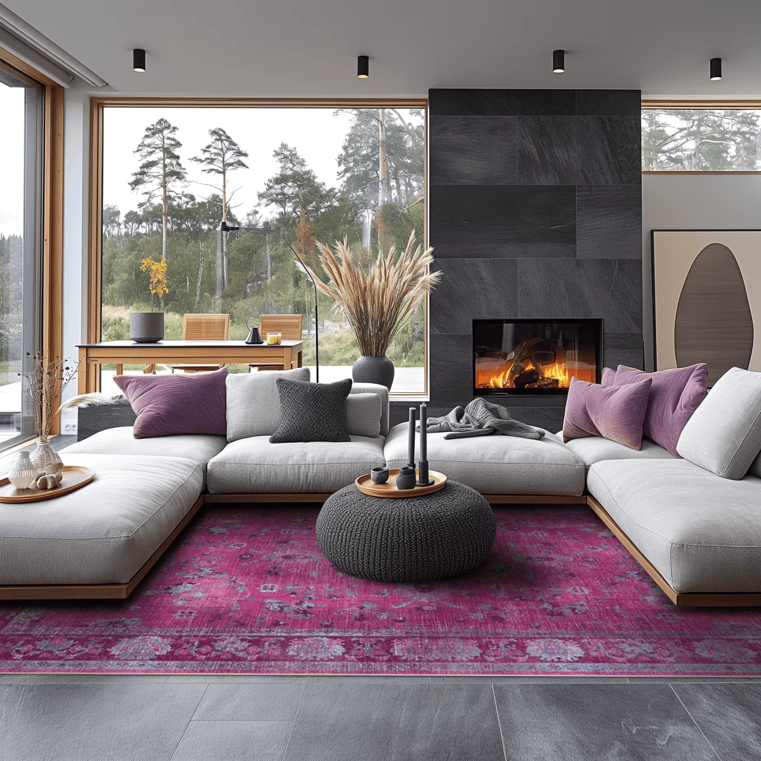 Koberec Wilton - Gombalia (fialový)