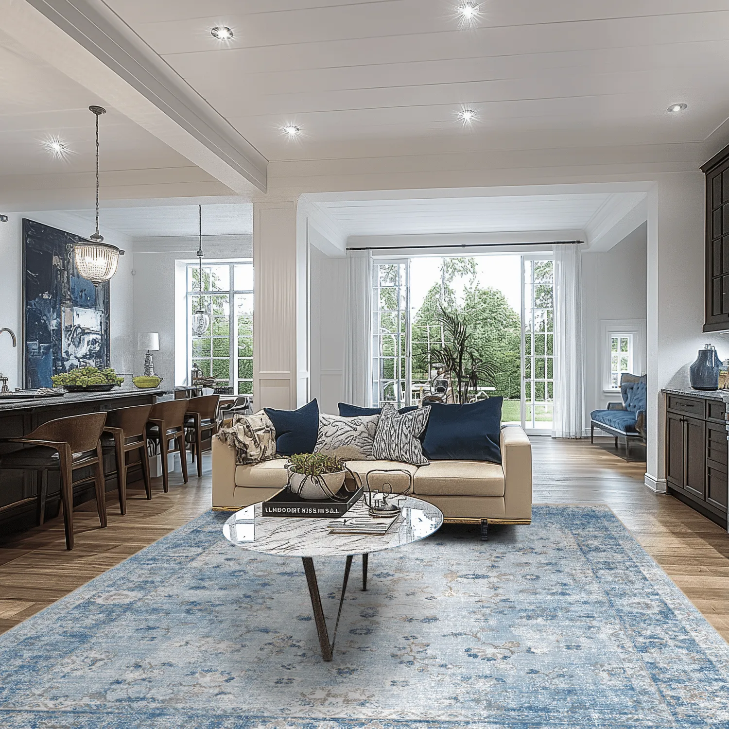 Koberec Wilton - Gombalia (svetlo modrý)