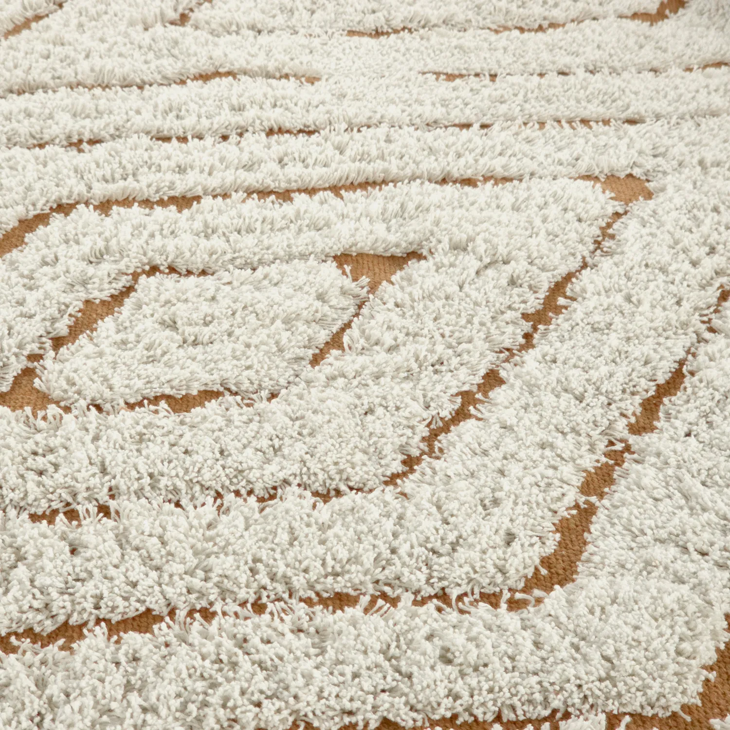 Koberce s dlhým vlasom - Holwell Natural Cotton Shaggy (špinavá biela/hnedá)