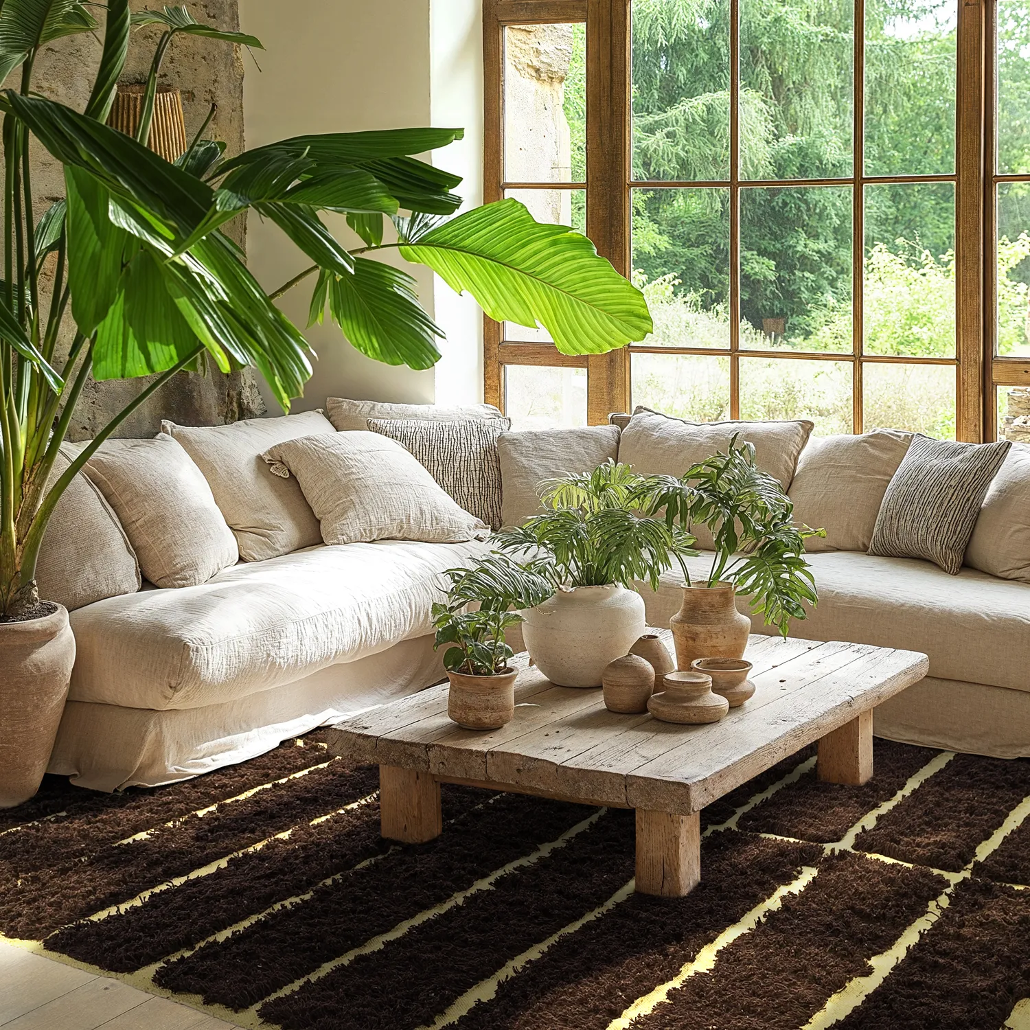 Hladké koberce - Ikara Natural Cotton Shaggy (hnedá)