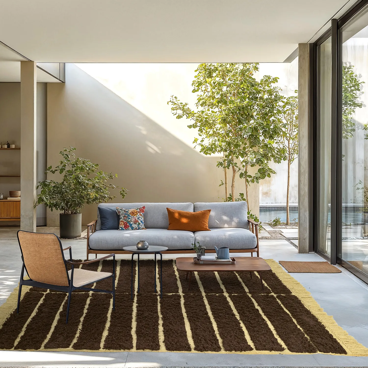 Hladké koberce - Ikara Natural Cotton Shaggy (hnedá)