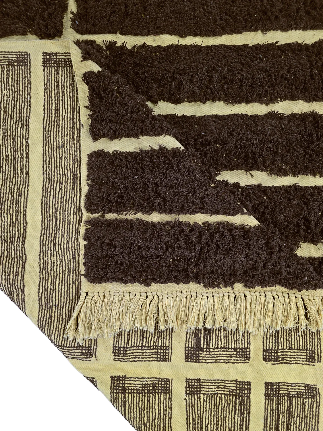 Hladké koberce - Ikara Natural Cotton Shaggy (hnedá)