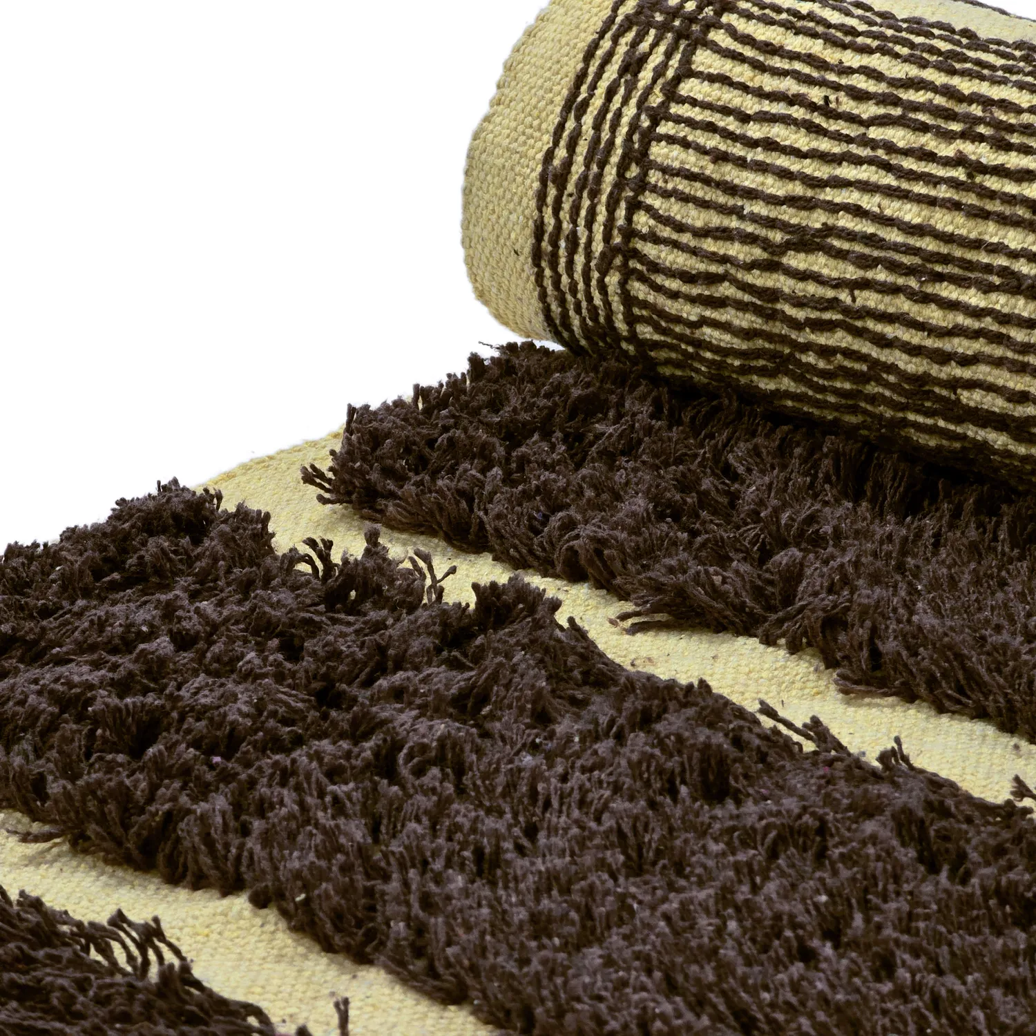 Hladké koberce - Ikara Natural Cotton Shaggy (hnedá)