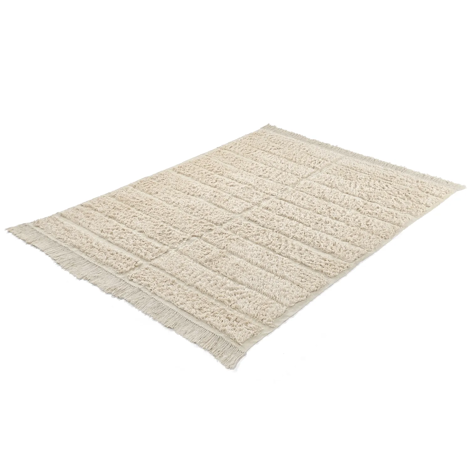 Hladké koberce - Ikara Natural Cotton Shaggy (krémová)