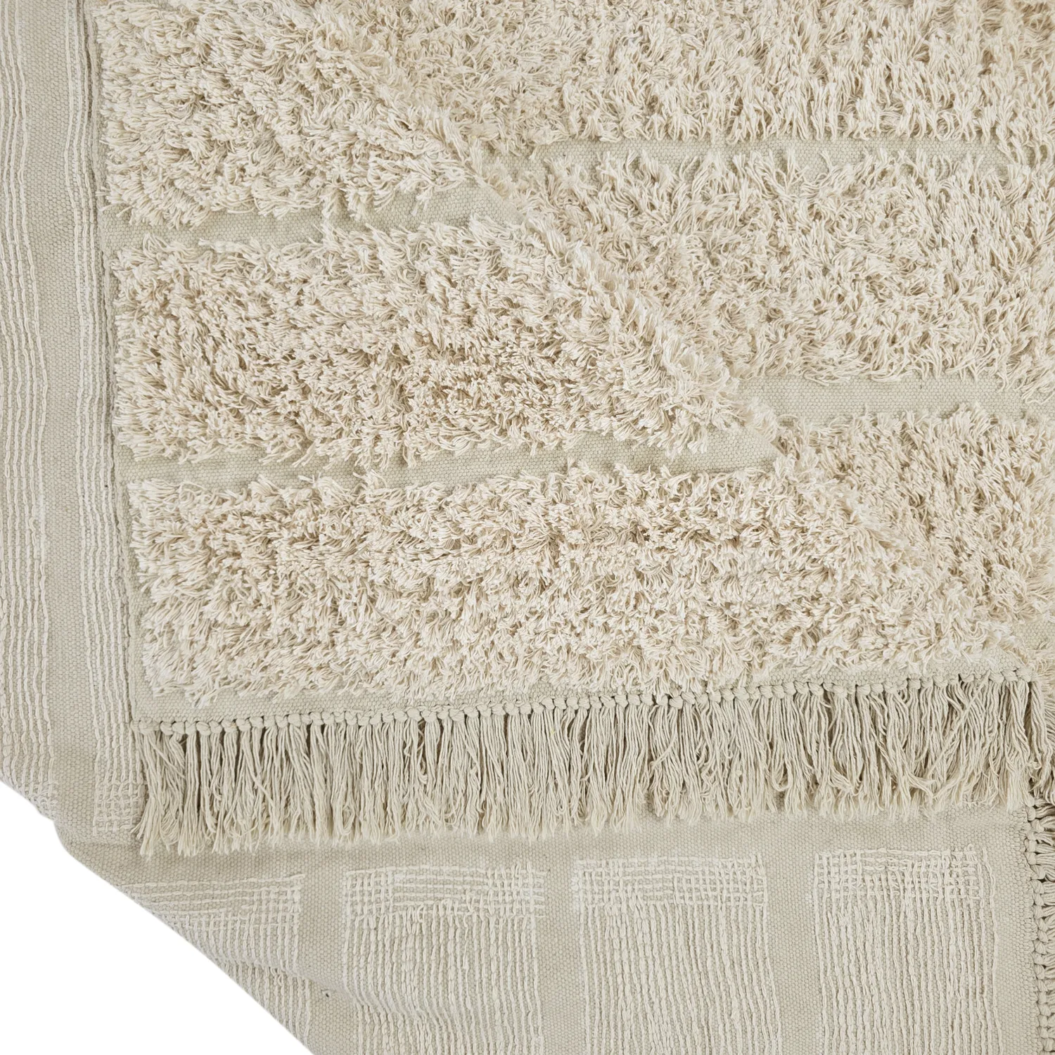 Hladké koberce - Ikara Natural Cotton Shaggy (krémová)