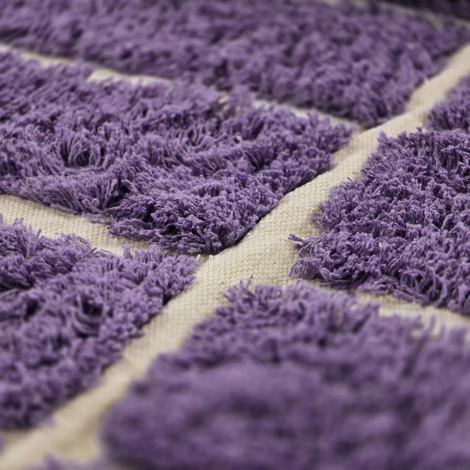 Koberce s dlhým vlasom - Ikara Natural Cotton Shaggy (fialová)