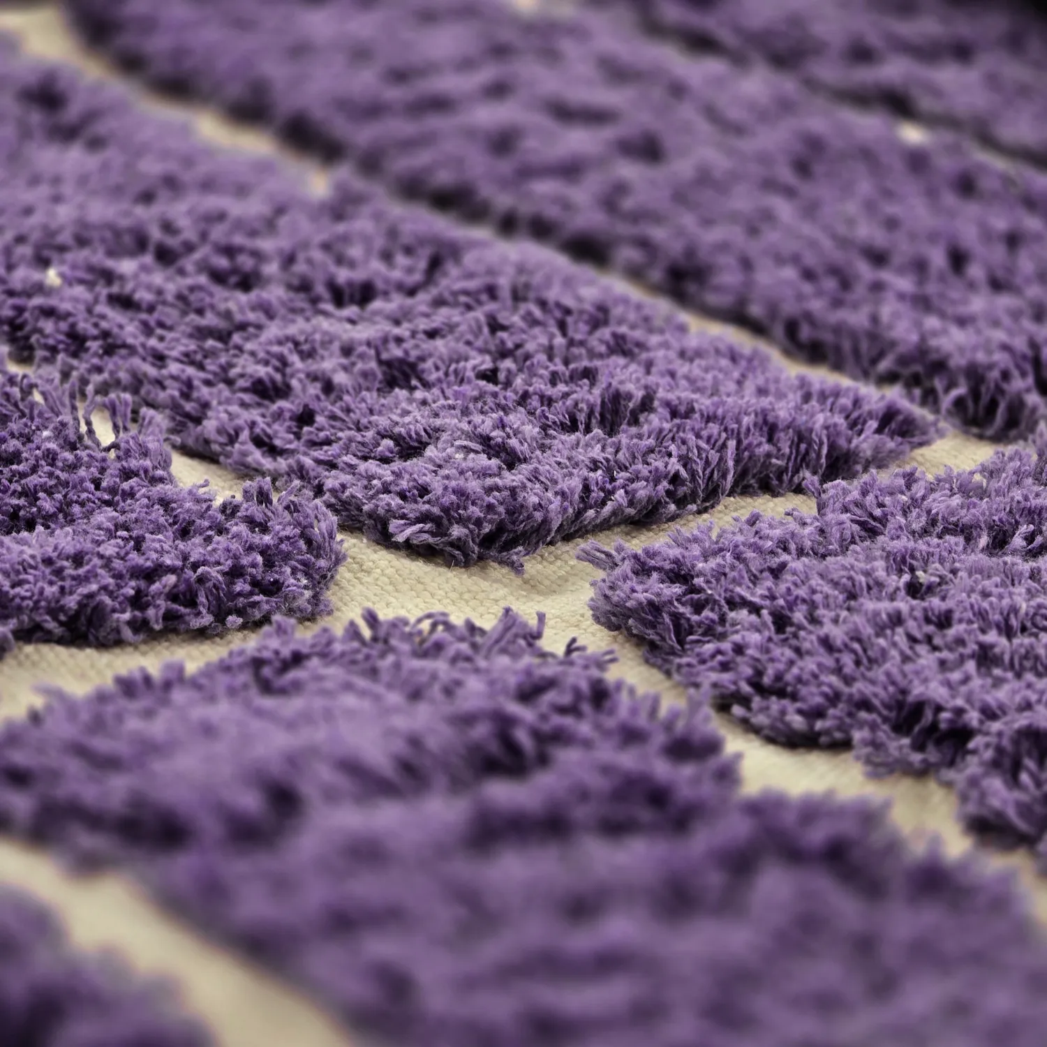 Kolo koberce - Ikara Natural Cotton Shaggy (fialová)