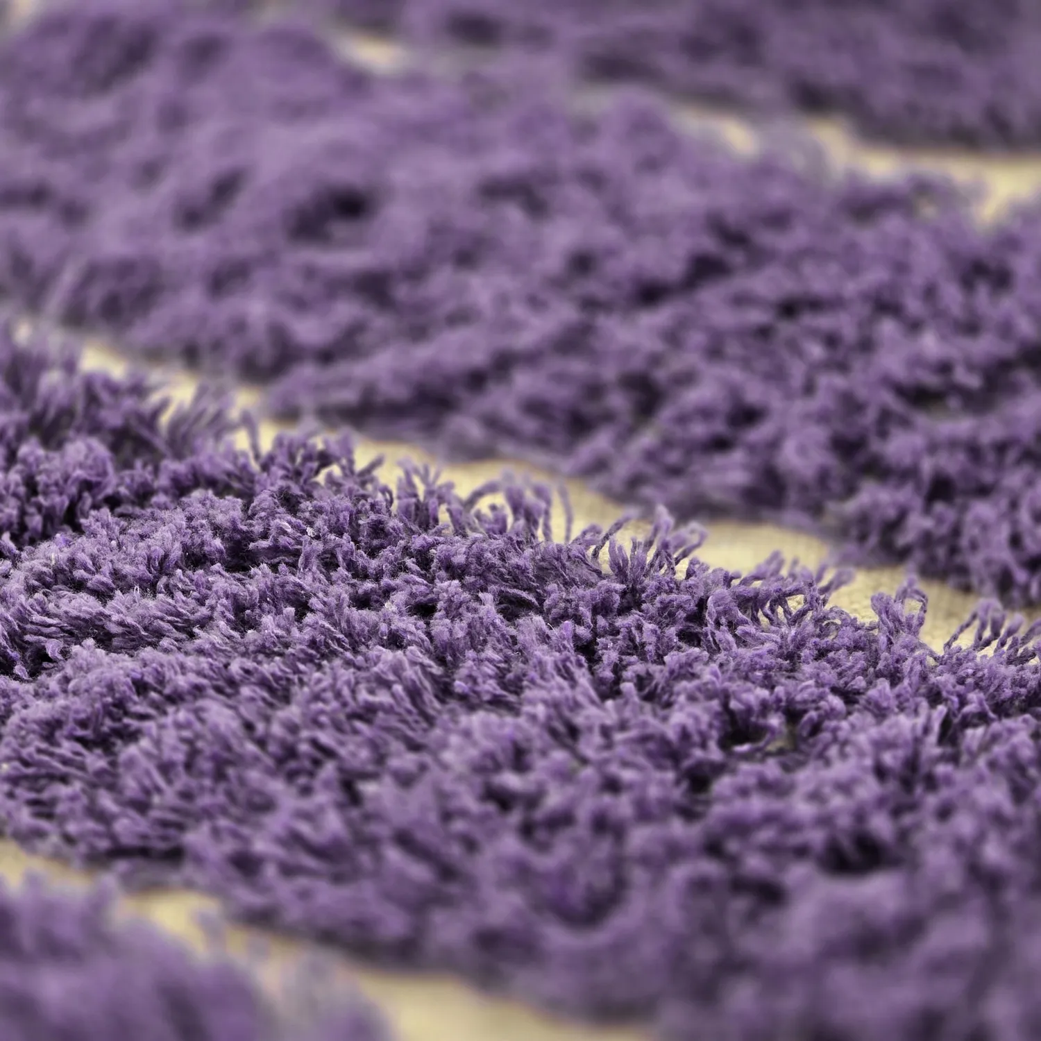 Kolo koberce - Ikara Natural Cotton Shaggy (fialová)