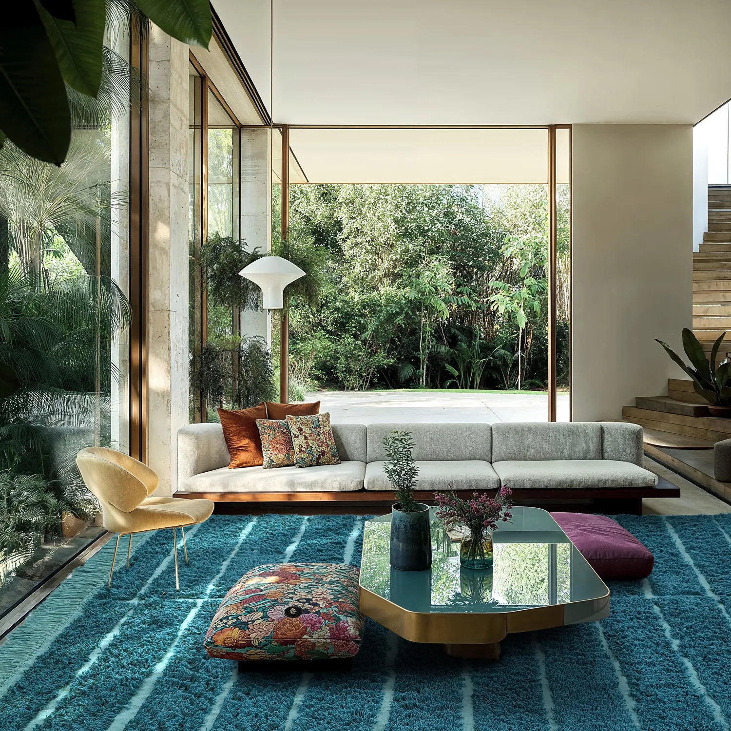 Koberce s dlhým vlasom - Ikara Natural Cotton Shaggy (tyrkysová)