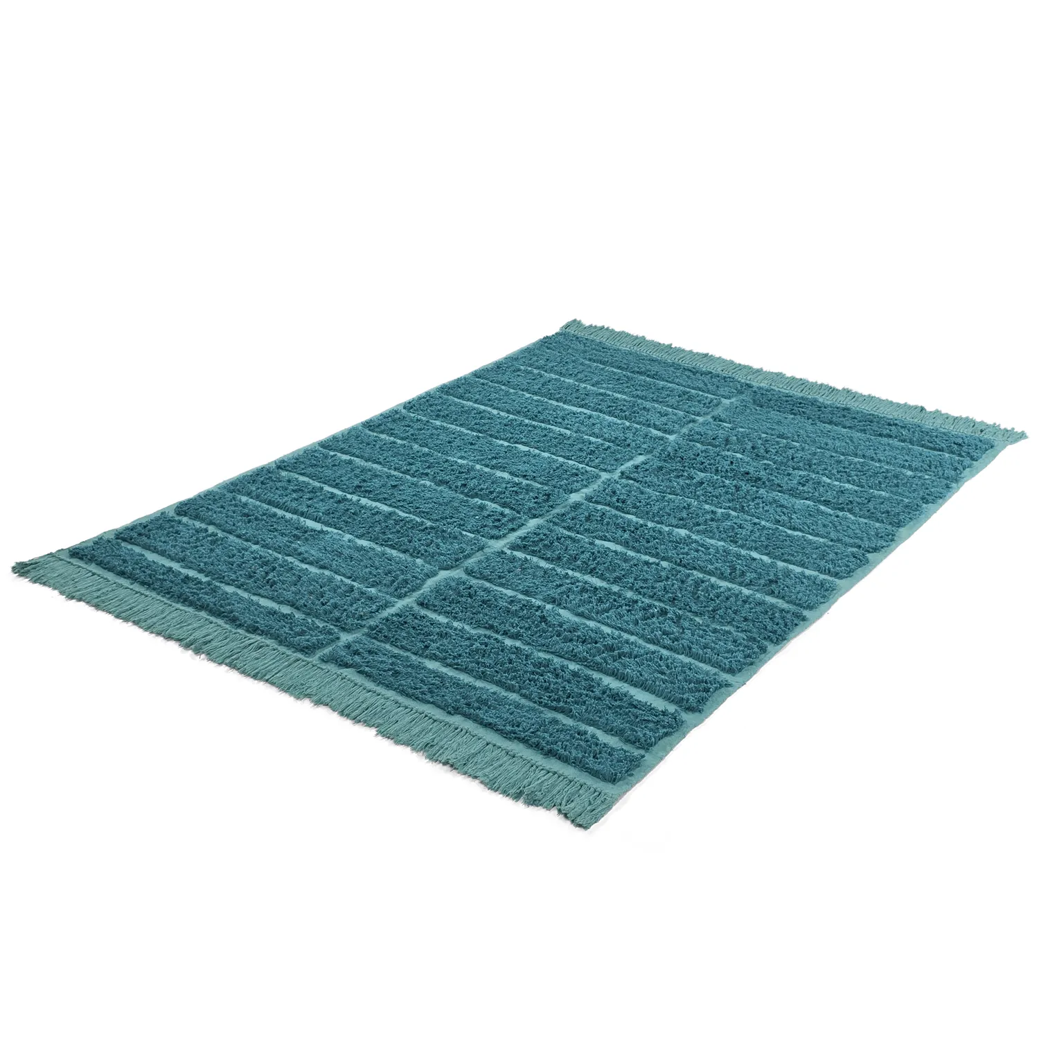 Koberce s dlhým vlasom - Ikara Natural Cotton Shaggy (tyrkysová)