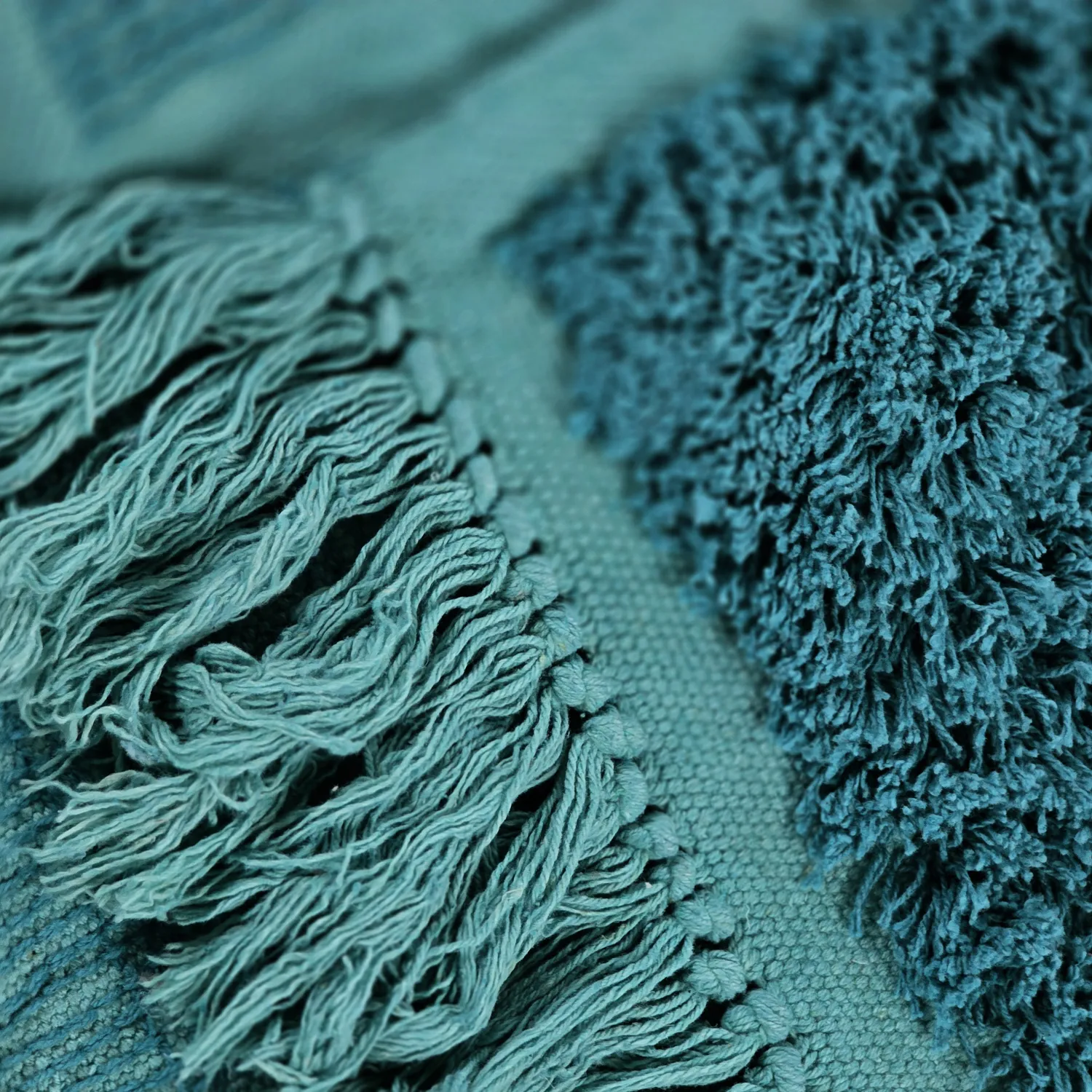 Koberce s dlhým vlasom - Ikara Natural Cotton Shaggy (tyrkysová)