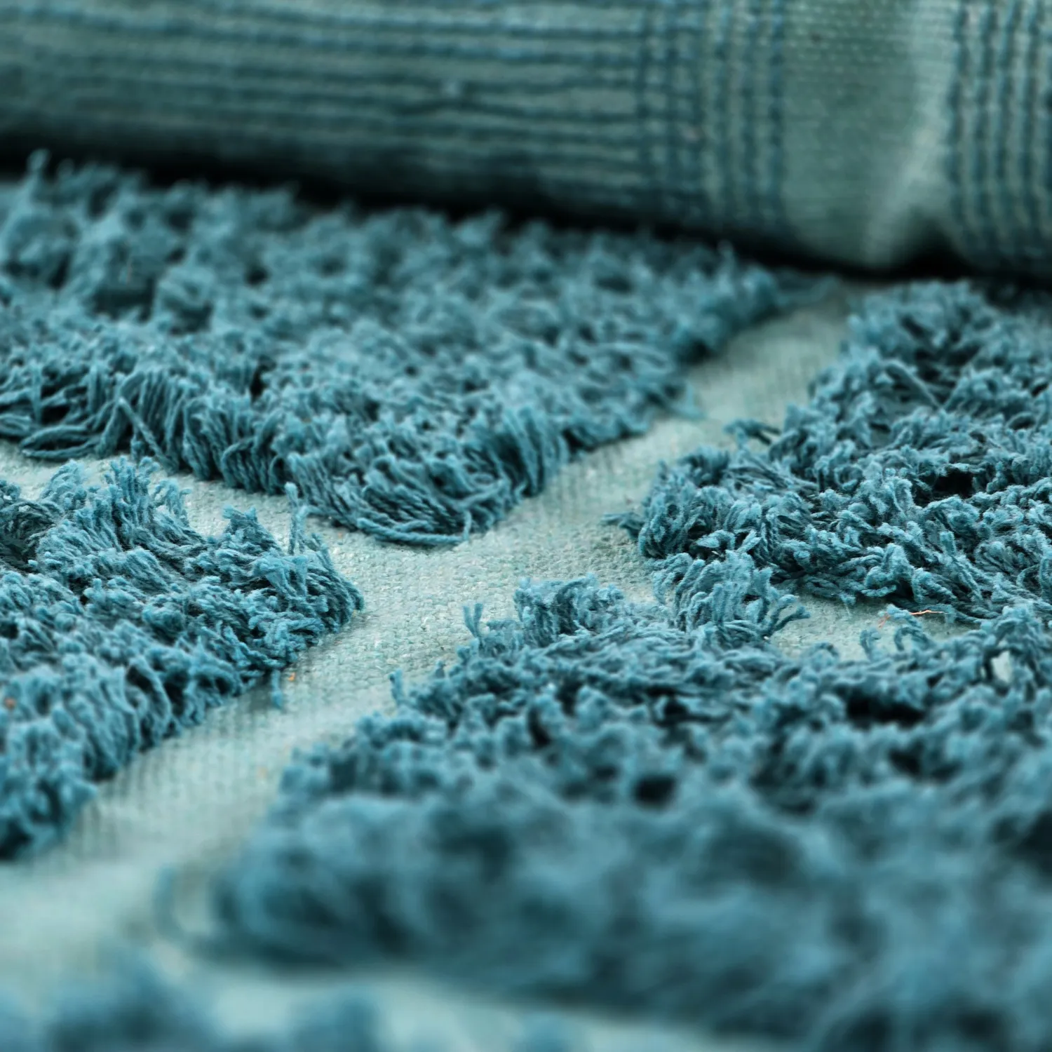 Koberce s dlhým vlasom - Ikara Natural Cotton Shaggy (tyrkysová)