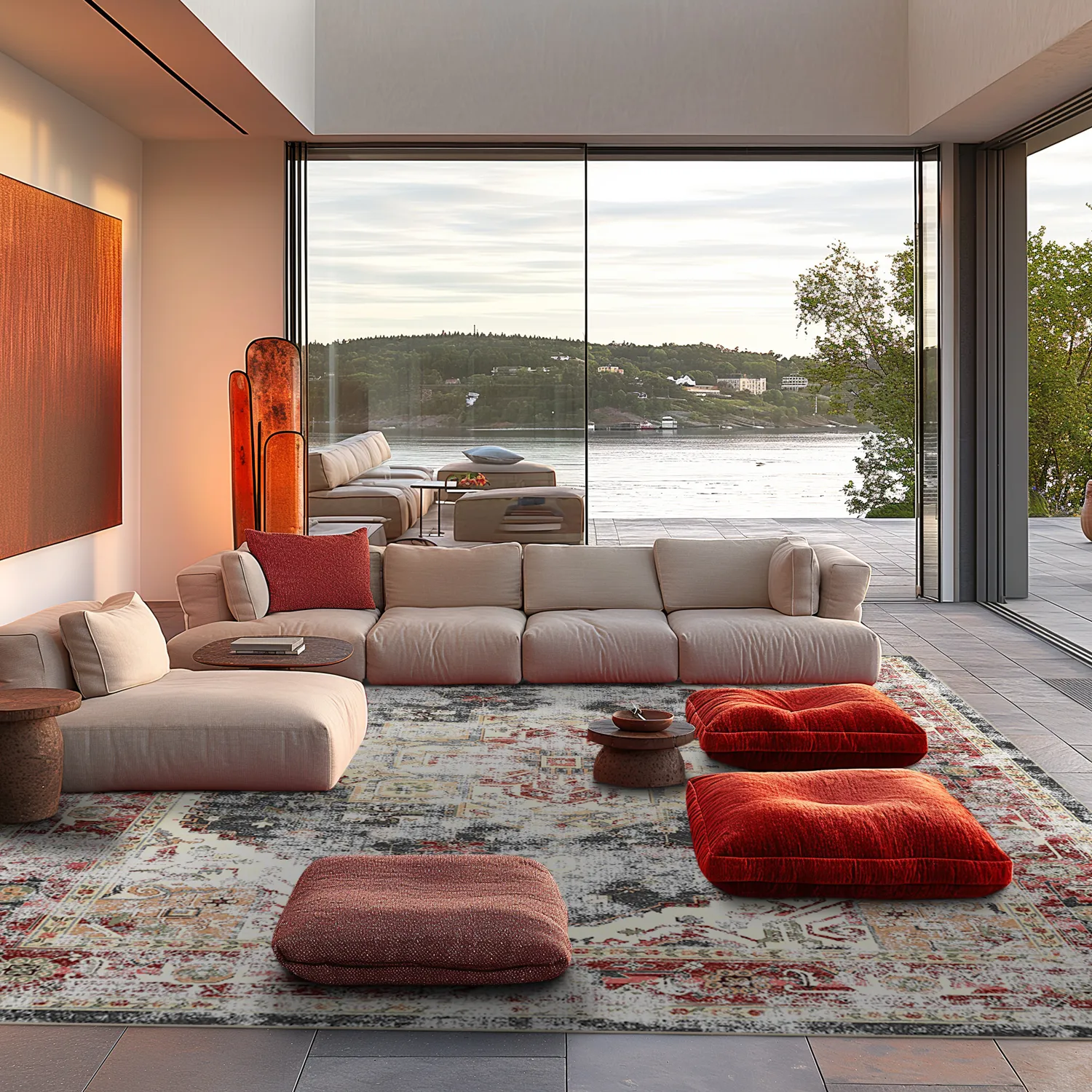 Koberec Wilton - Javis (červený/multikolórový)