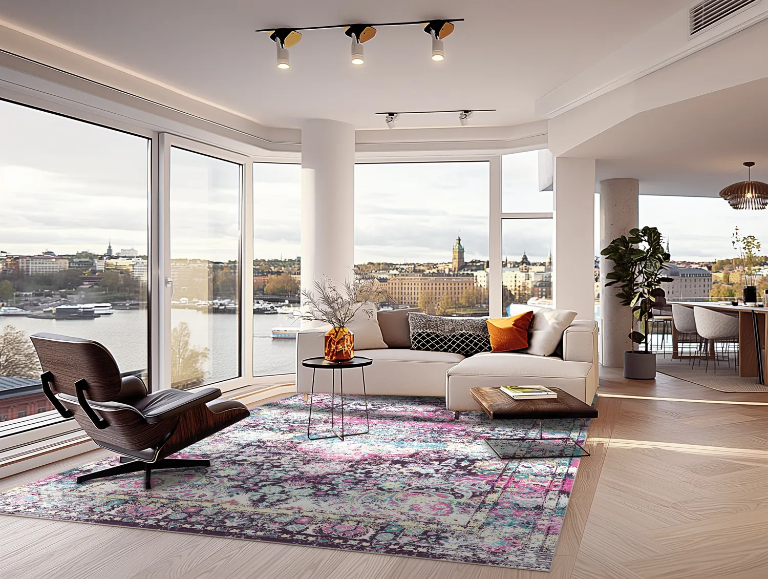 Koberec Wilton - Jedaida (ružový/multicolor)