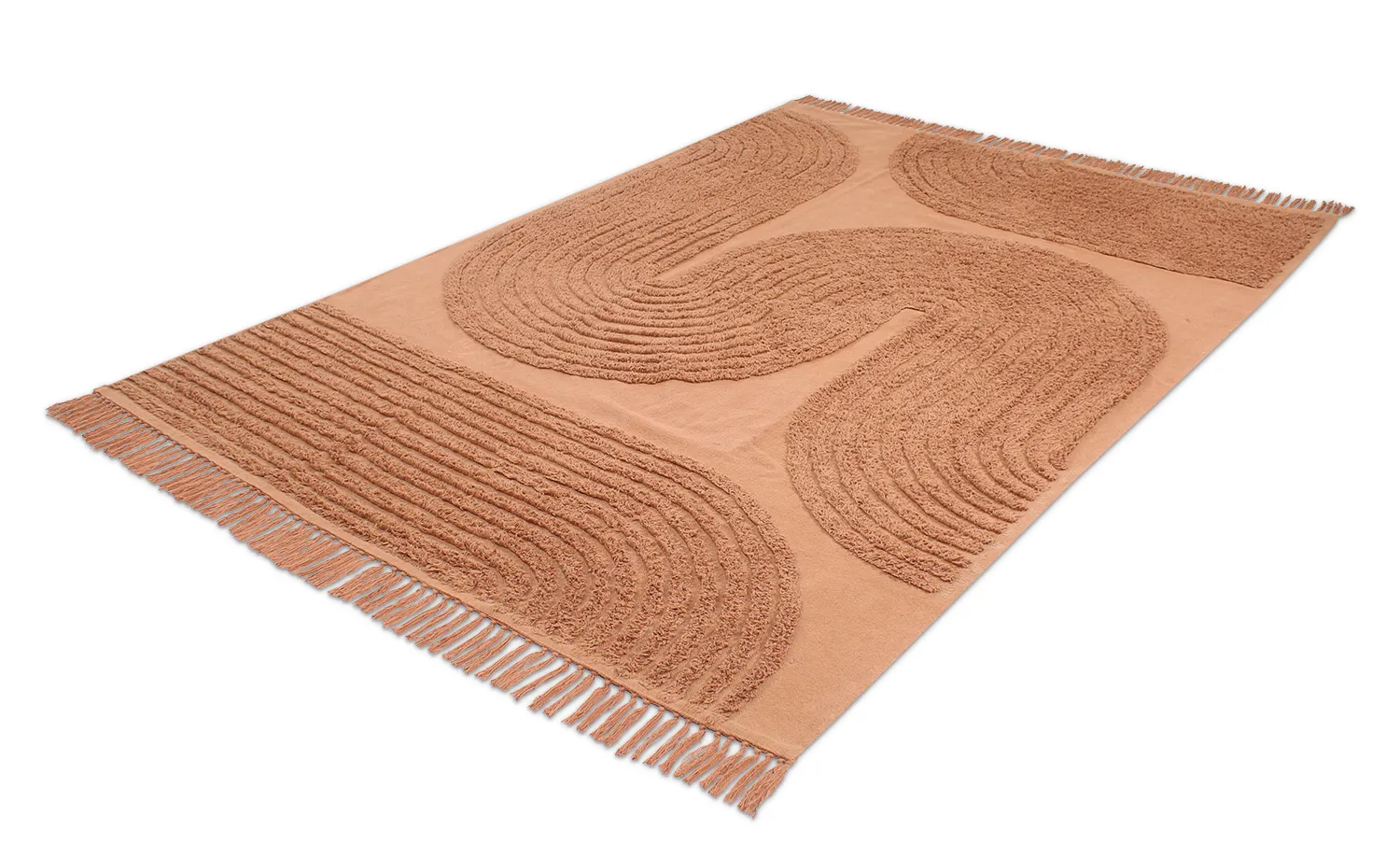 Koberce s dlhým vlasom - Jovie Natural Cotton Shaggy (terracota)